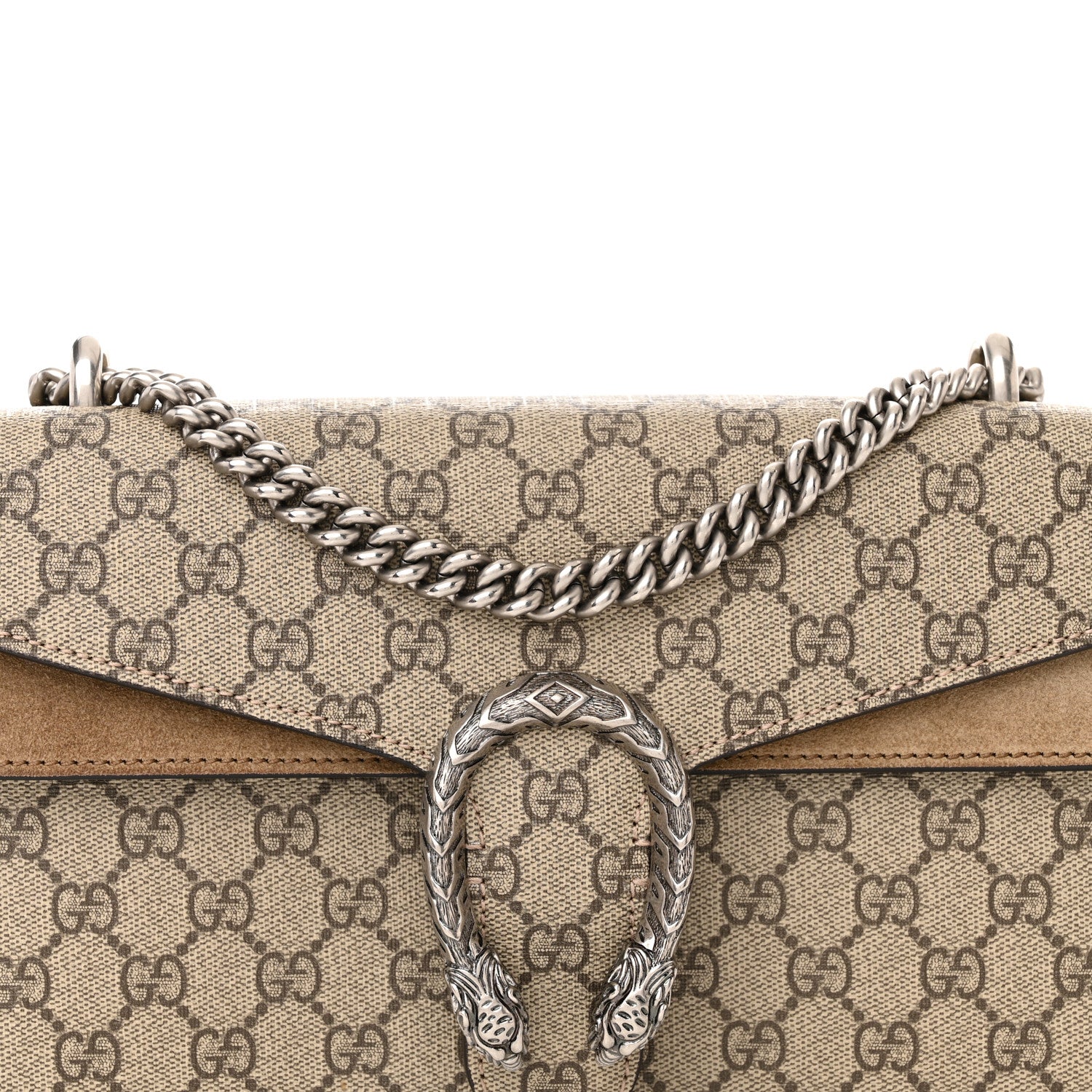 Gucci GG Supreme Monogram Small Dionysus Shoulder Bag Taupe 8 of 12