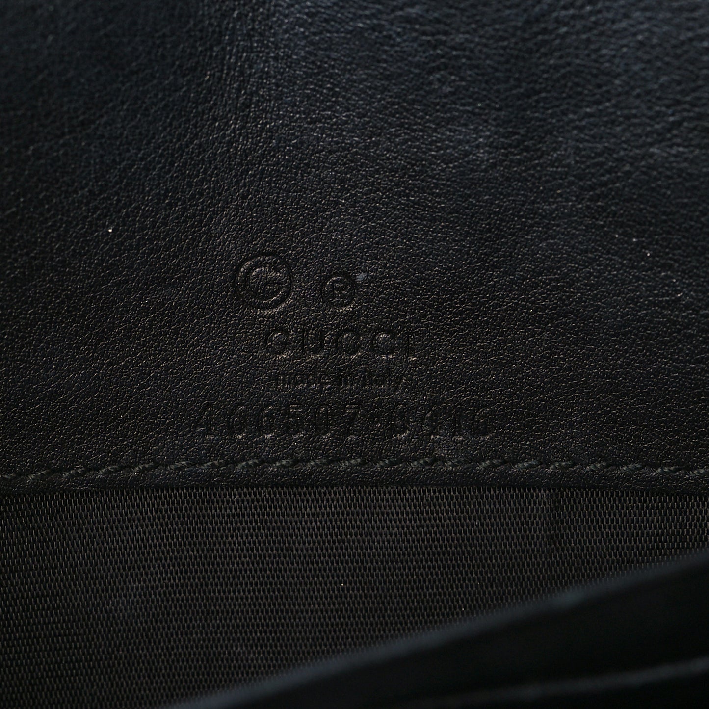 Microguccissima Crossbody Wallet Black