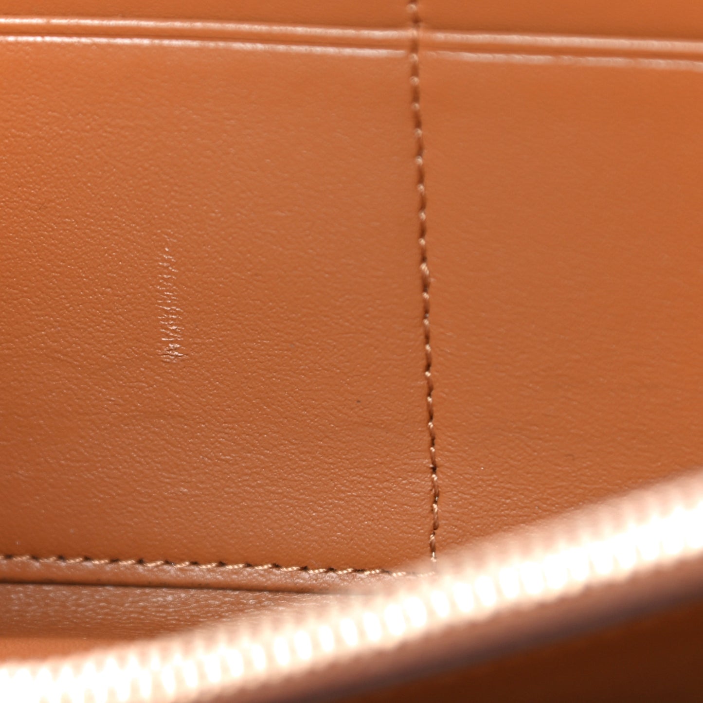 Visetos Rabbit Zip Around Wallet Cognac