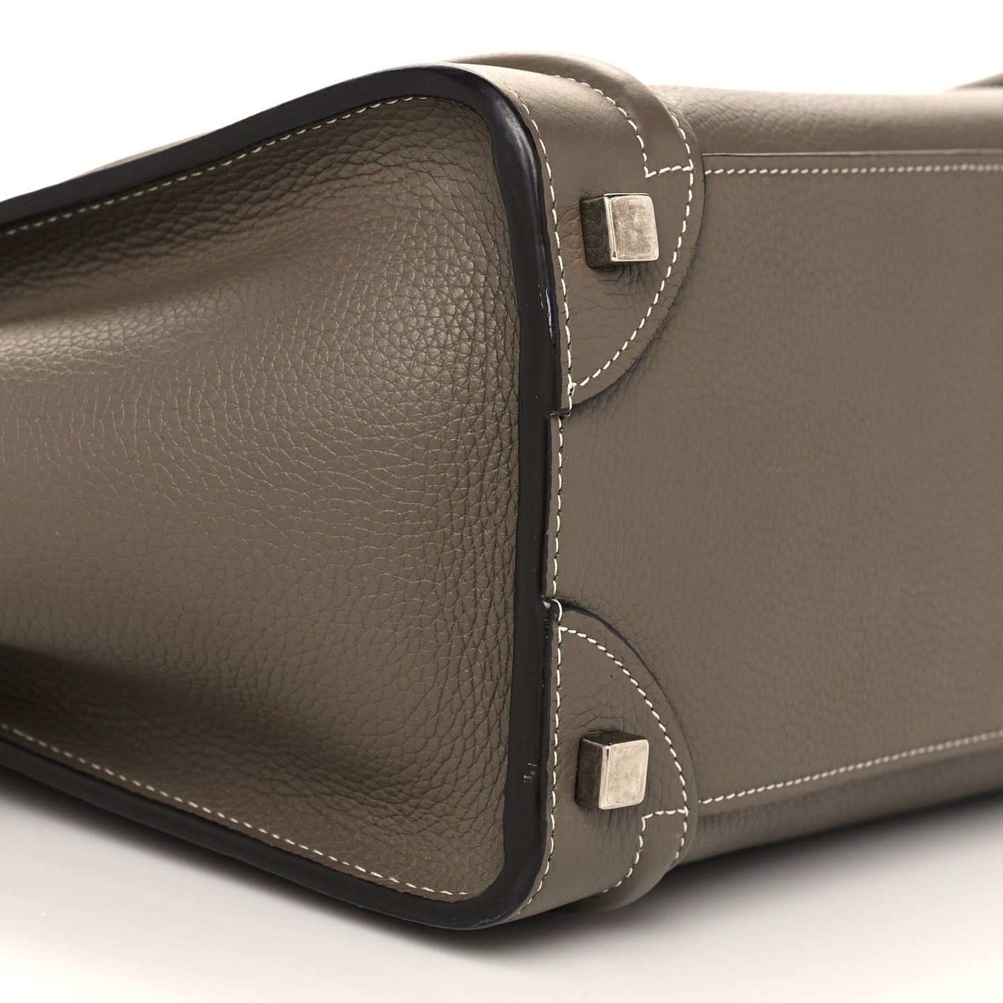 Drummed Calfskin Micro Luggage Souris