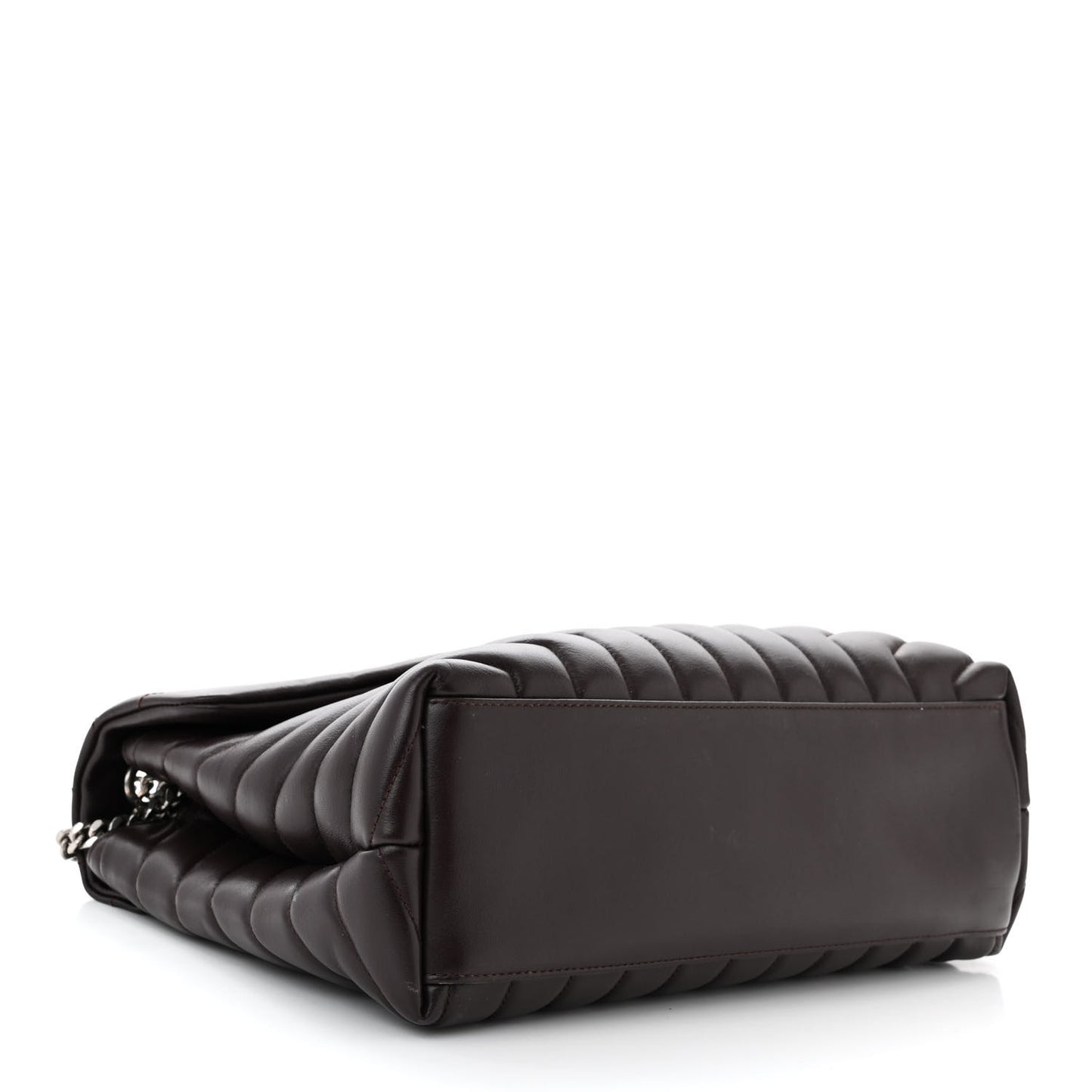 Calfskin Y Quilted Monogram Medium Loulou Chain Satchel Amaranto