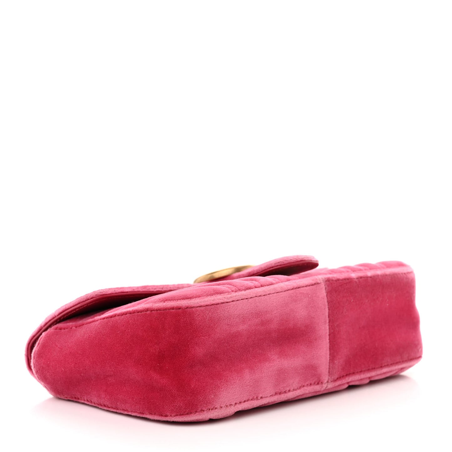 Velvet Matelasse Mini GG Marmont Shoulder Bag Light Raspberry Rose
