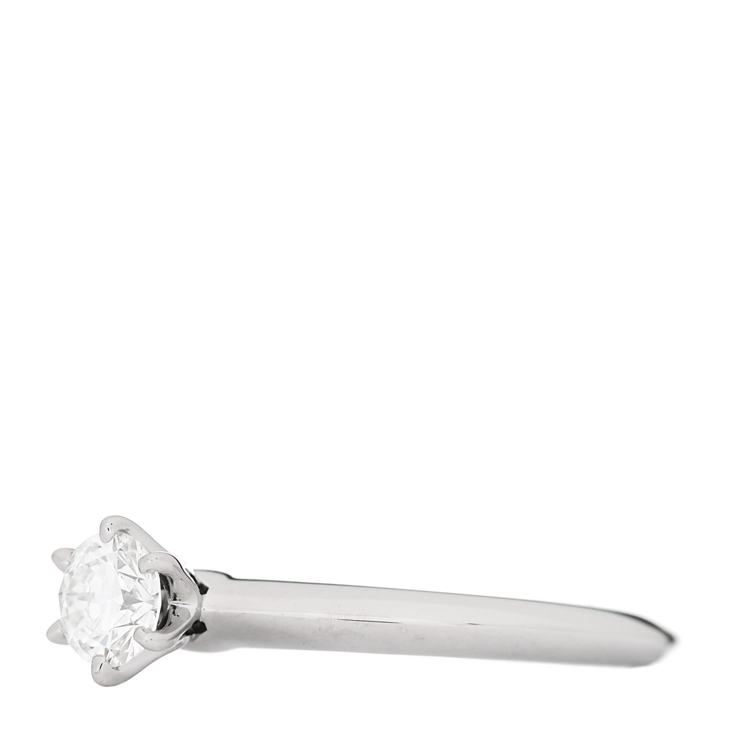 Tiffany Platinum Diamond .26ct Solitaire Engagement Ring 46 3.75 3 of 6