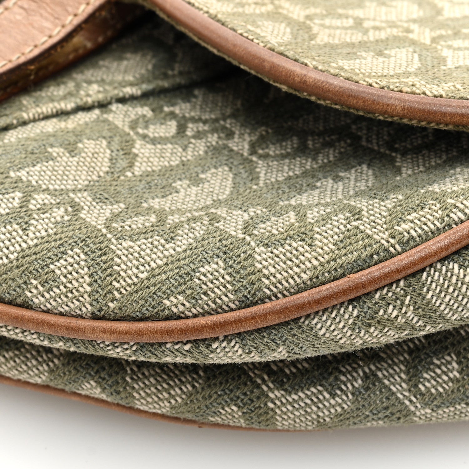 Christian Dior Monogram Saddle Bag Green 10 of 12