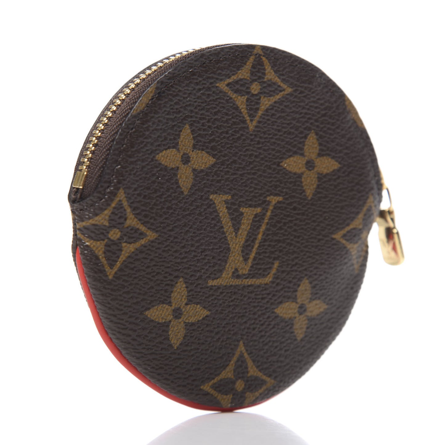 Monogram 2020 Christmas Animation Bumper Cars Round Coin Purse Coquelicot