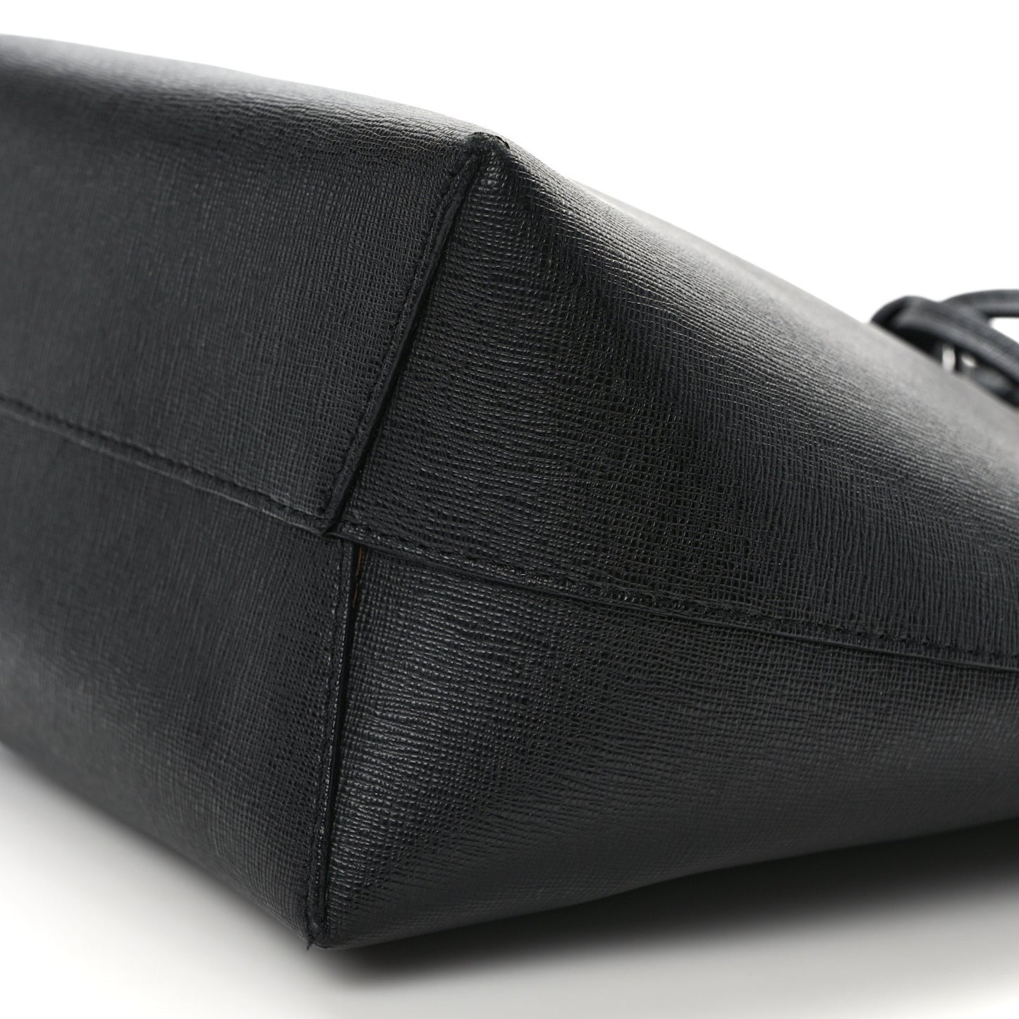 Saffiano Mini Bucket Bag Black