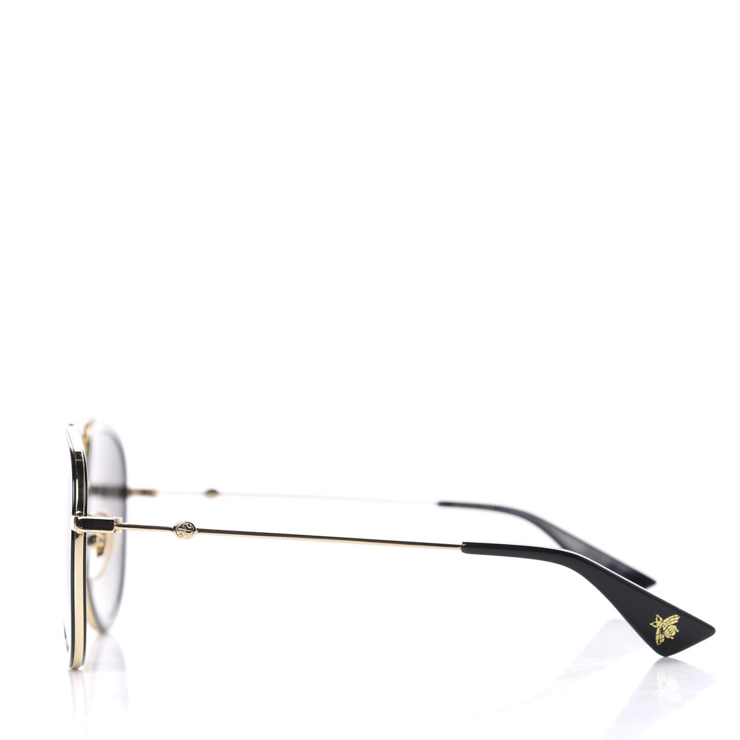 Aviator Sunglasses GG0062S Black Gold