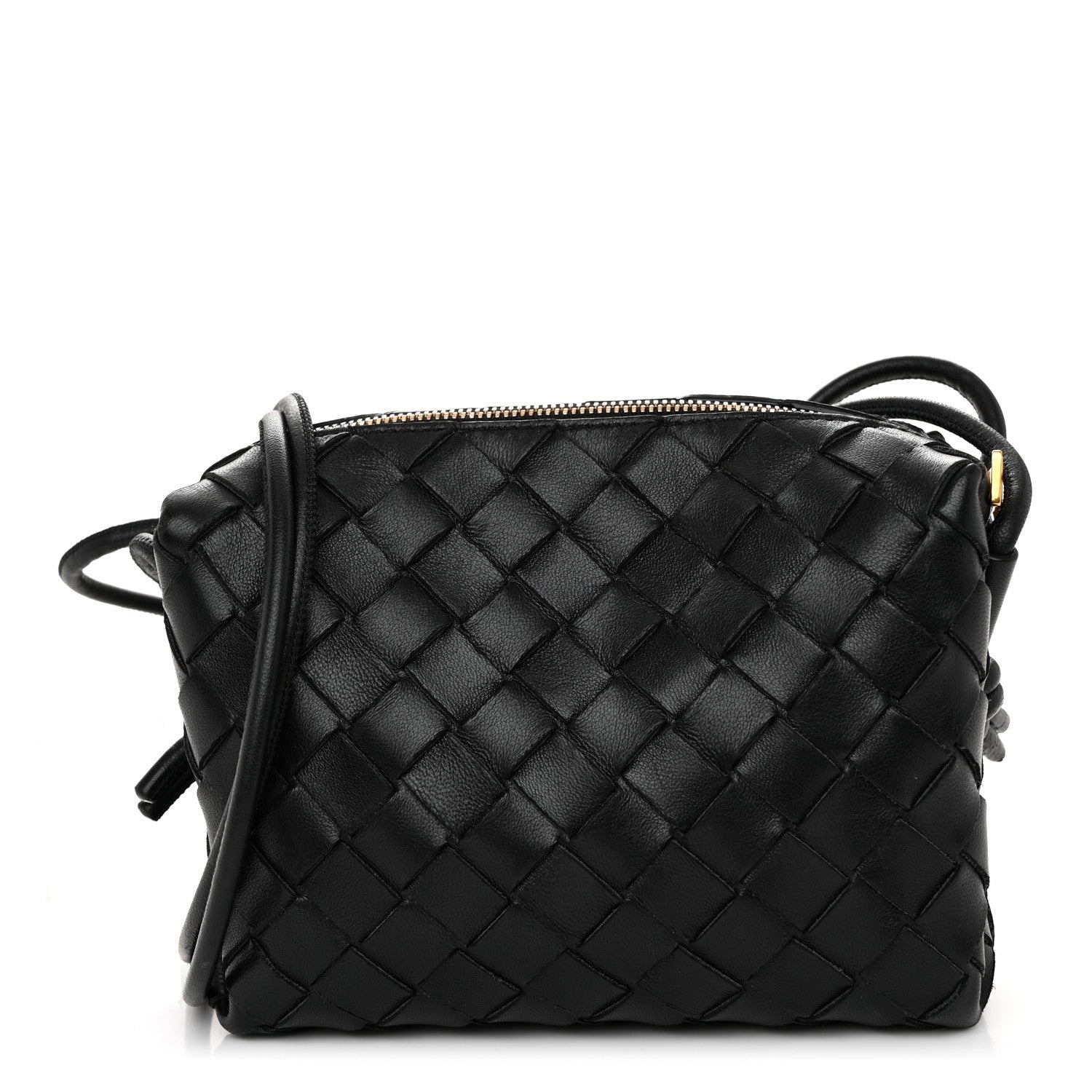 Bottega Veneta Nappa Intrecciato Mini Loop Camera Bag Black 1 of 9
