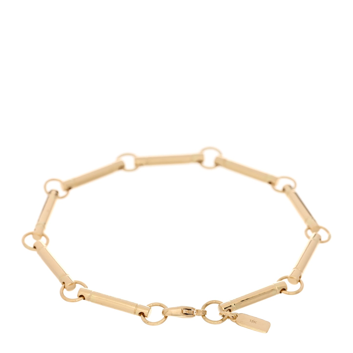18K Yellow Gold Element Chain Bracelet
