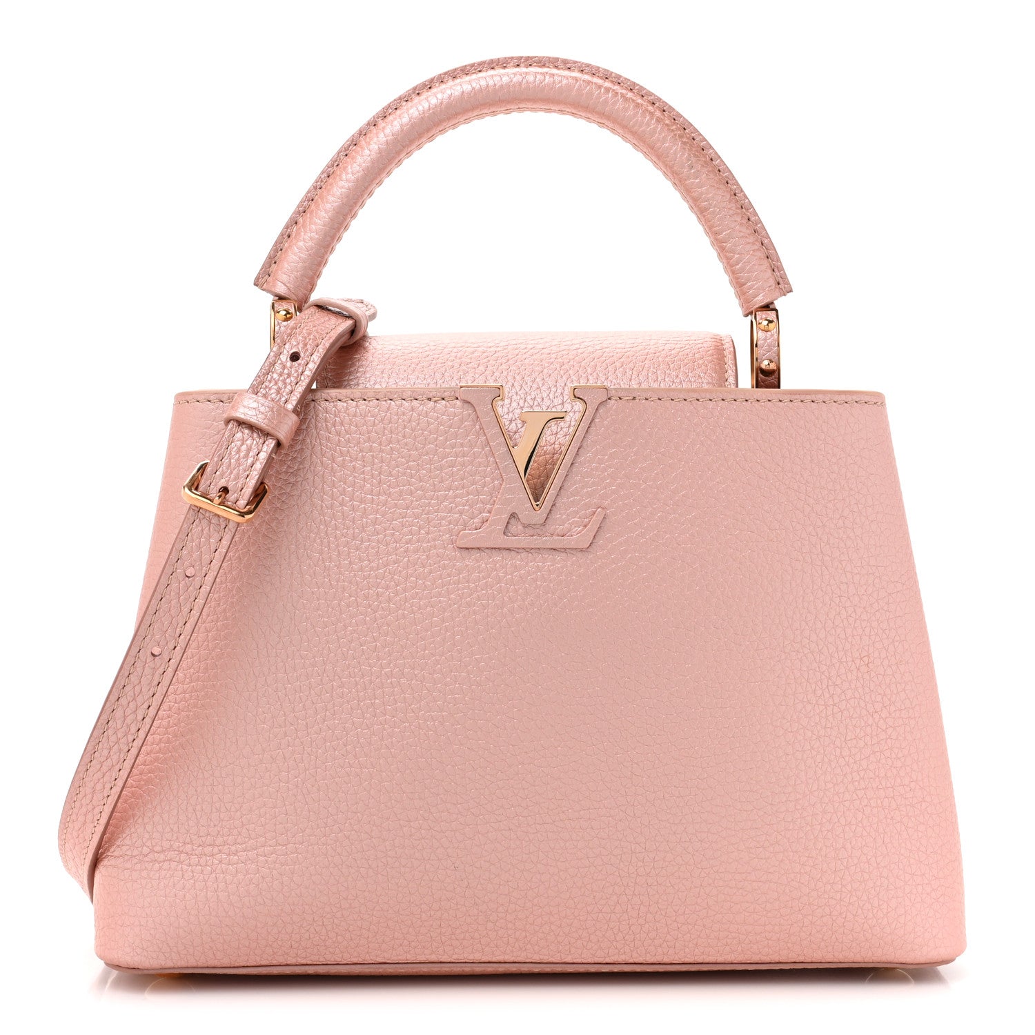 Louis Vuitton Metallic Taurillon Capucines BB Pearly Pink 1 of 10