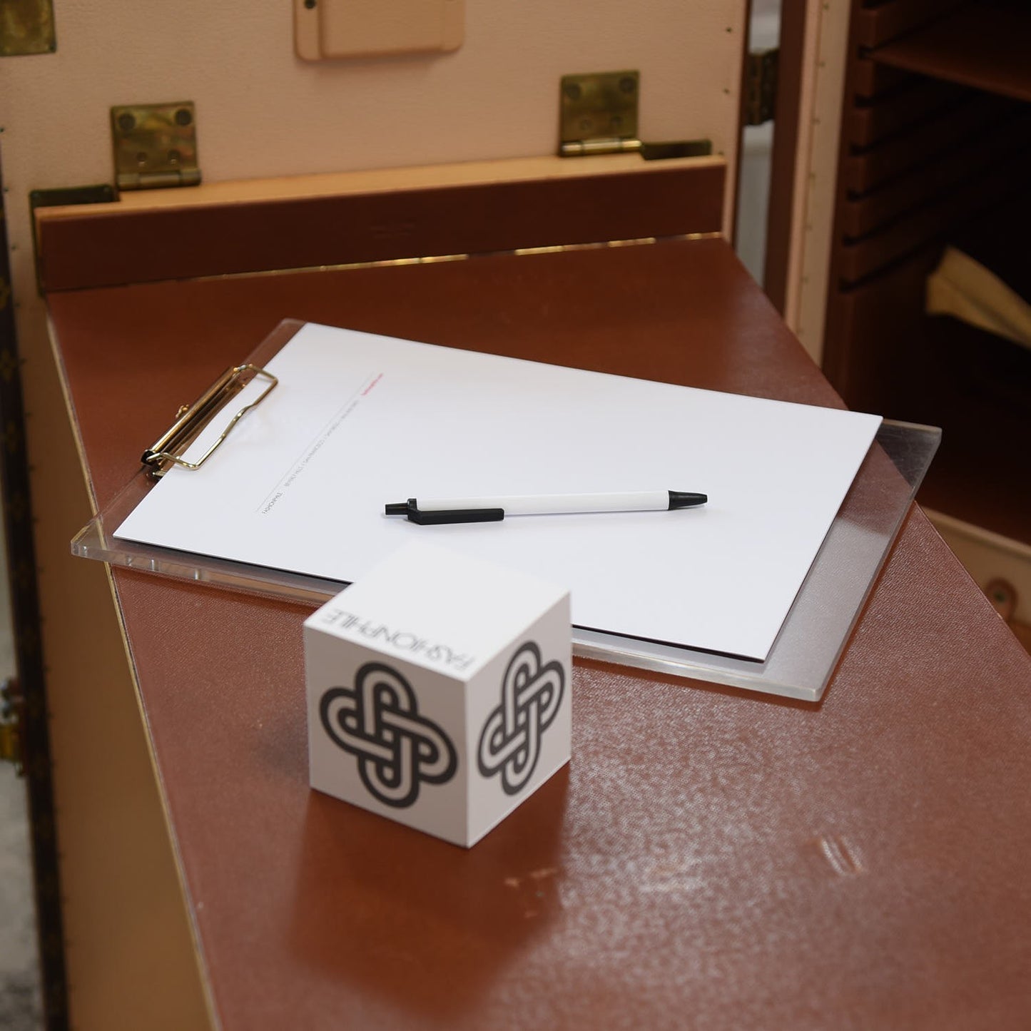 Monogram Stokowski Secretary Desk Trunk