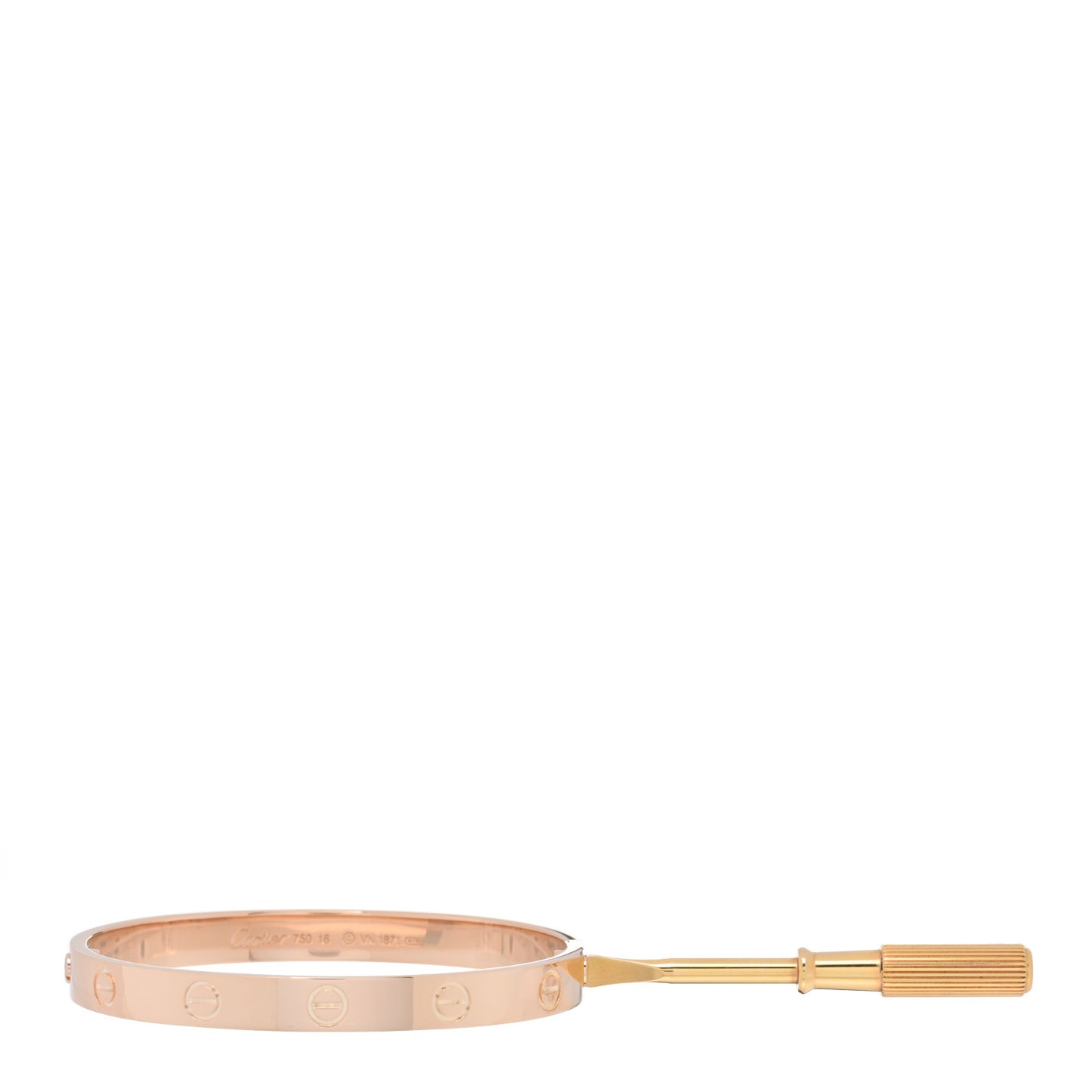 18K Pink Gold LOVE Bracelet 16