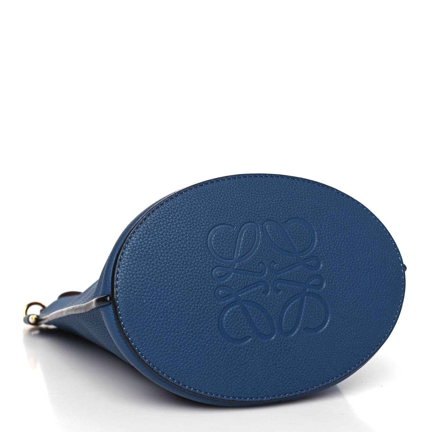 Calfskin Gate Bucket Bag Steel Blue
