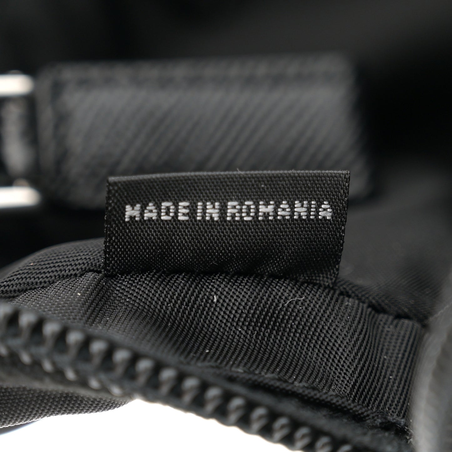 Re-Nylon Saffiano Belt Bag L Black