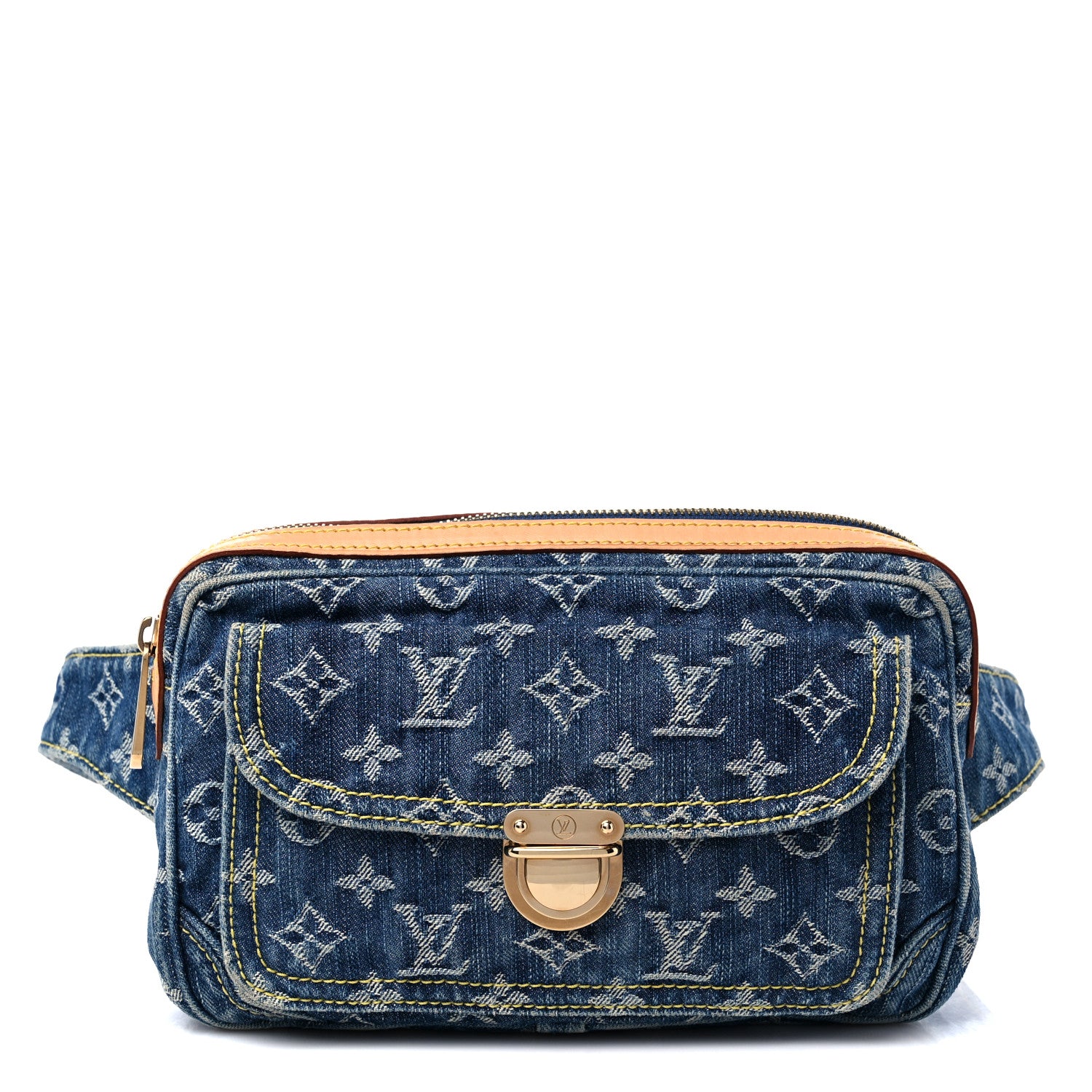 Louis Vuitton Monogram Denim Bum Bag Blue 1 of 7
