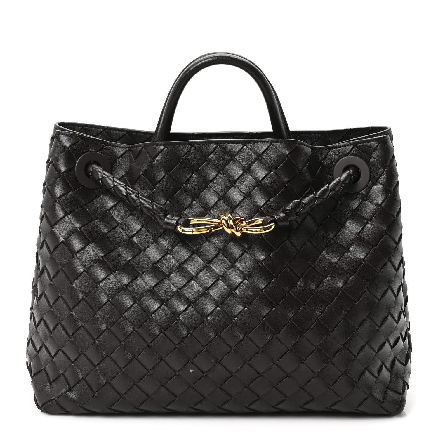 Bottega Veneta Nappa Intrecciato Medium Andiamo Shoulder Bag