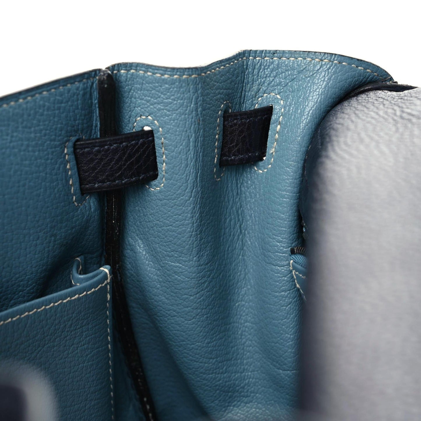Togo Bi-Color Kelly Retourne 32 Indigo Blue Jean