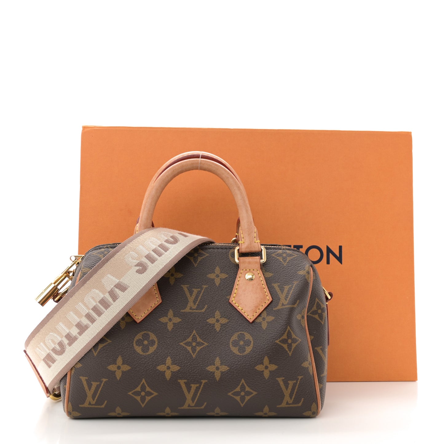 Monogram Speedy Bandouliere 20 Beige