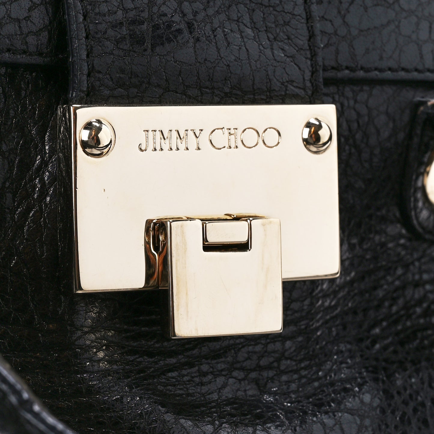 Grainy Calfskin Rosalie Satchel Black