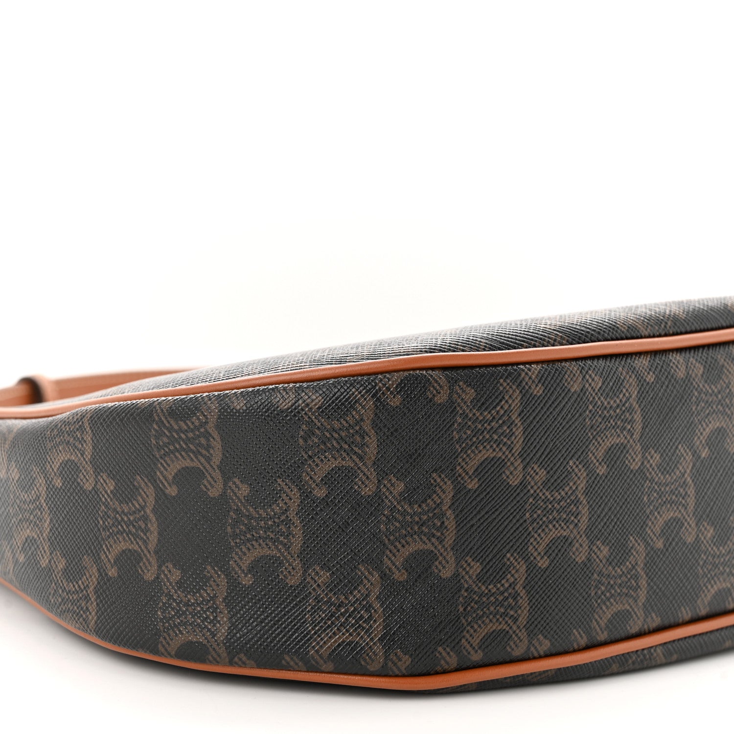 Celine Triomphe Canvas Calfskin Medium Strap Ava Triomphe Shoulder Bag Tan 10 of 12