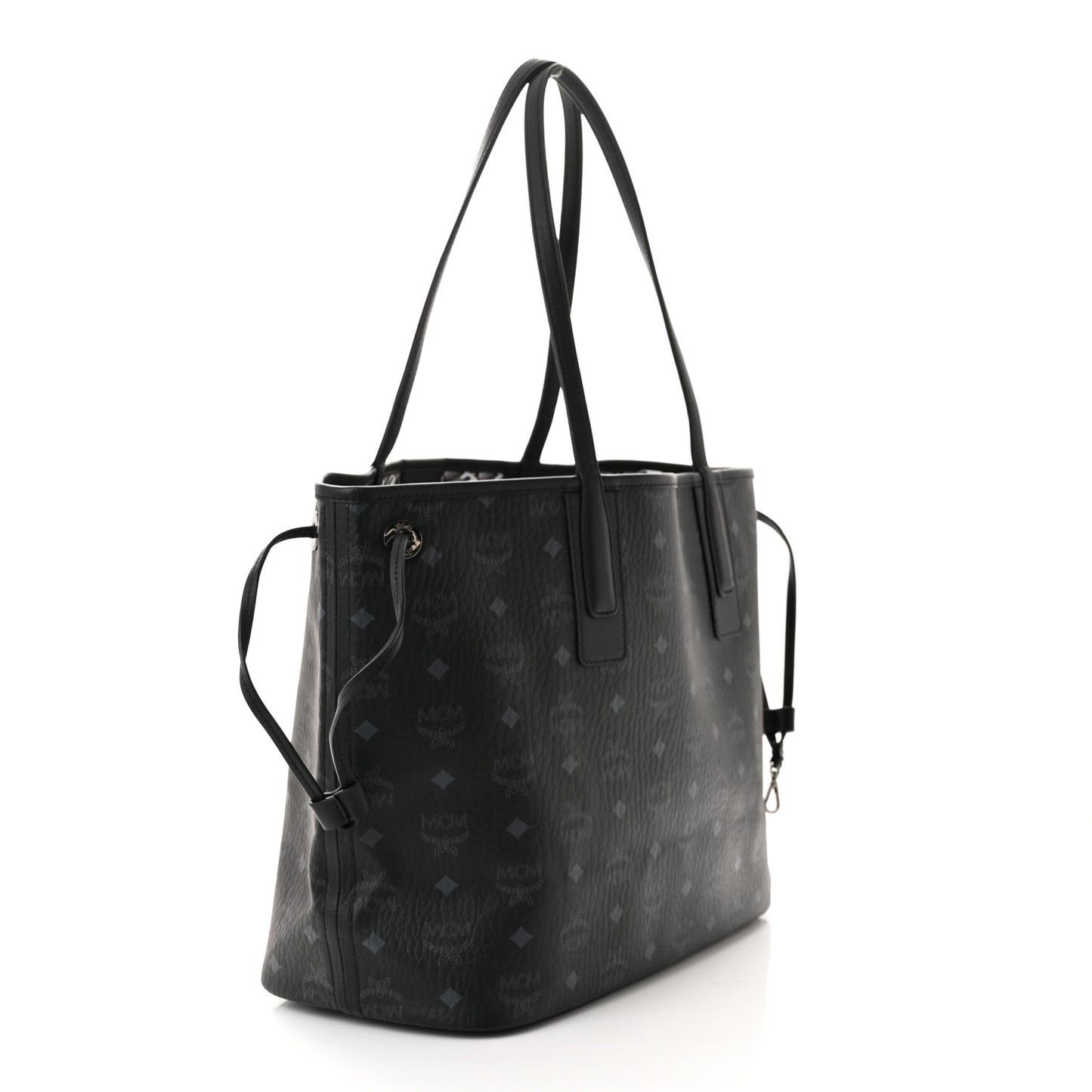 Visetos Medium Liz Reversible Shopper Tote Black