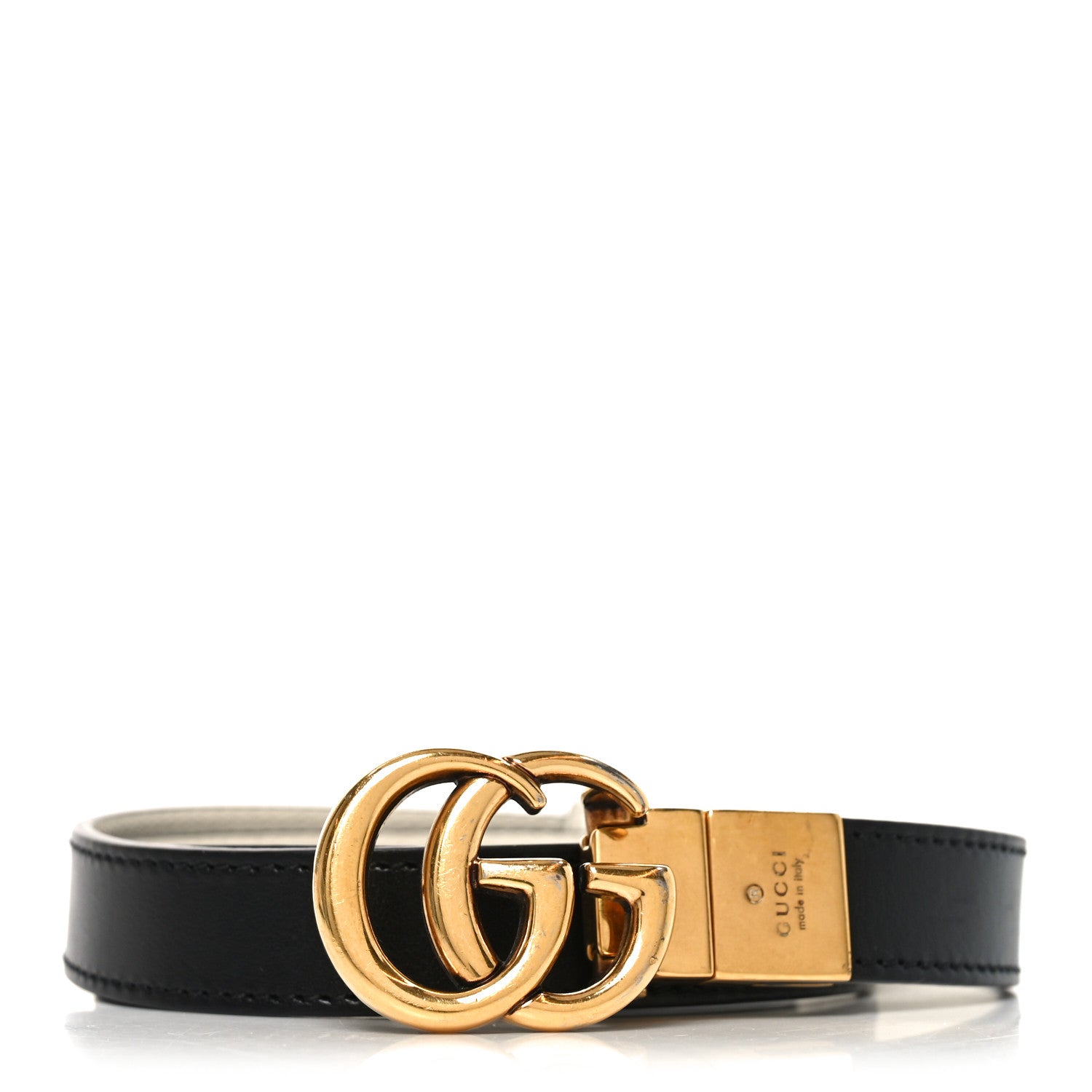 Gucci Calfskin Double G 20mm Belt Black 1884282 – FASHIONPHILE