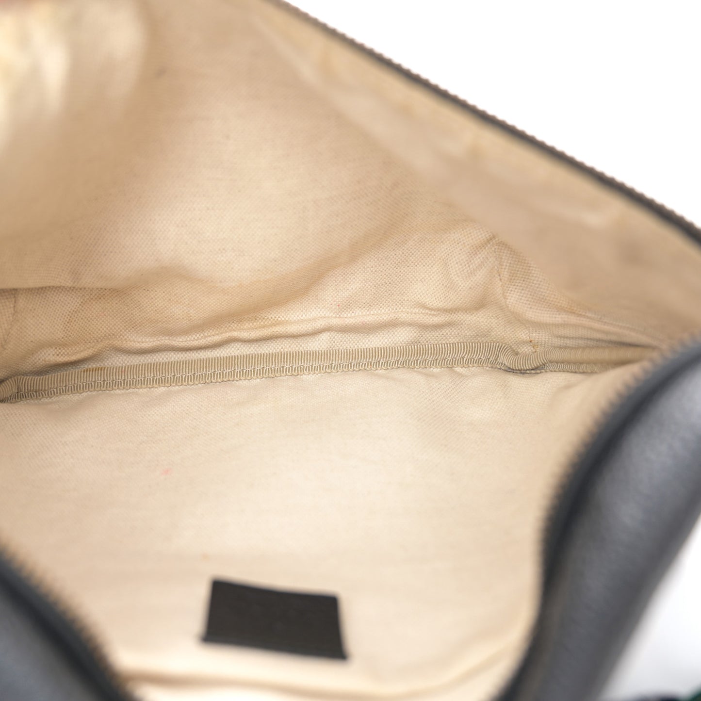 Grained Calfskin Logo Belt Bag Black