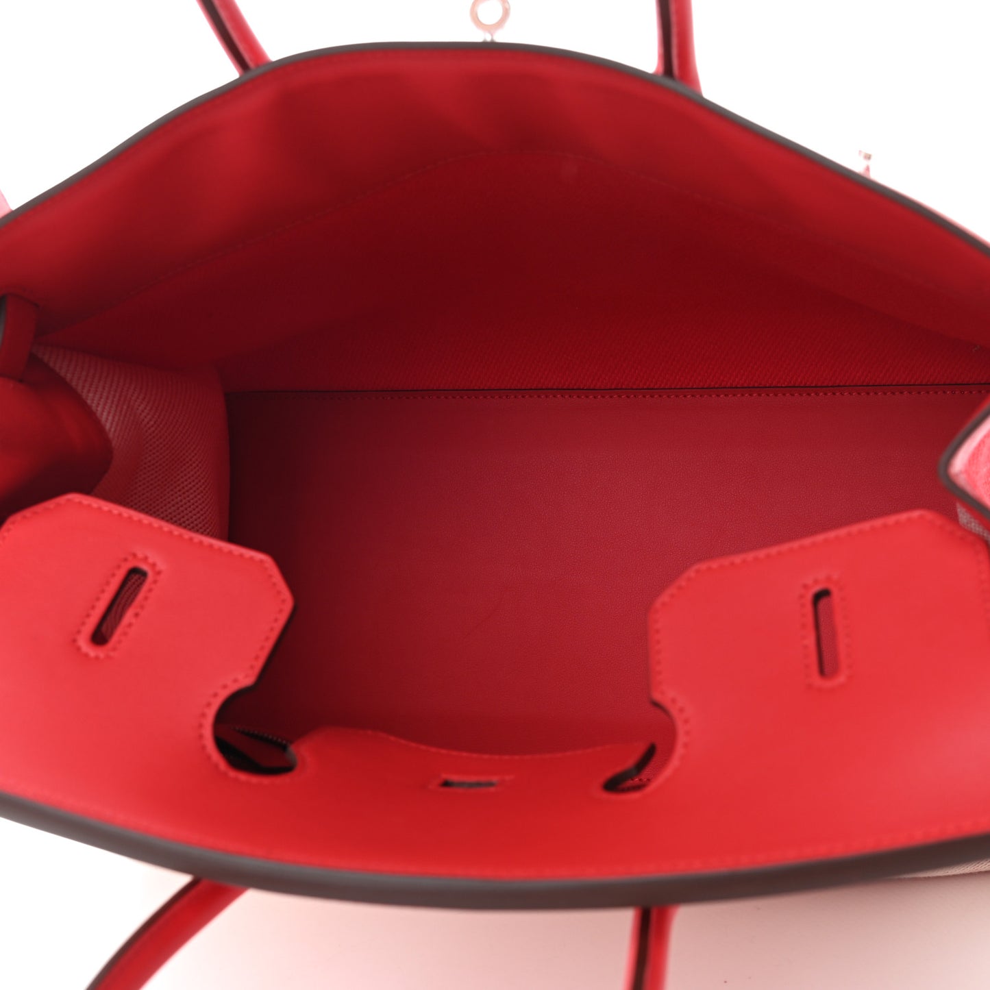 Swift Twill H Fray Fray Birkin 35 Rouge de Coeur Ecru