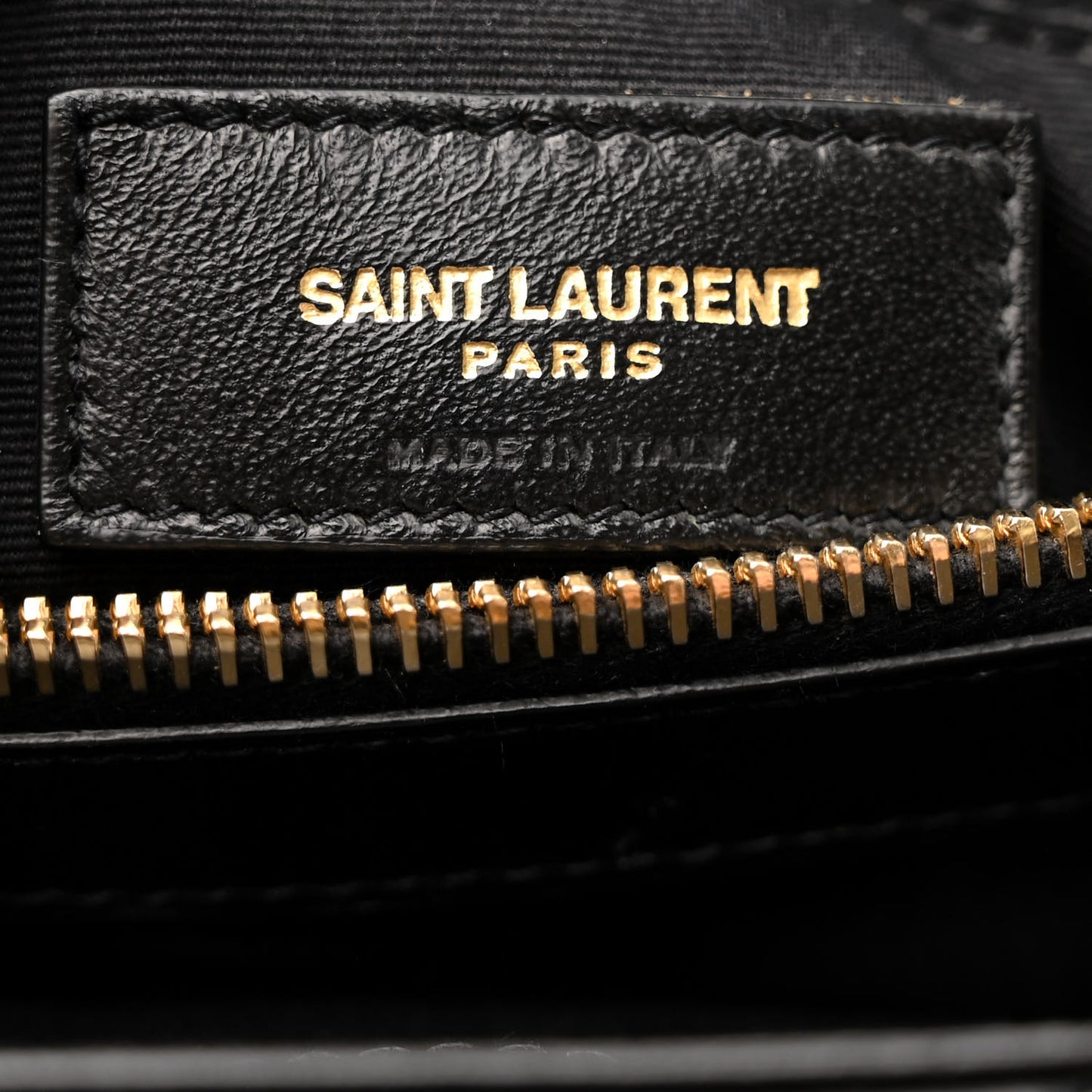 Calfskin Y Quilted Monogram Medium Loulou Chain Satchel Black