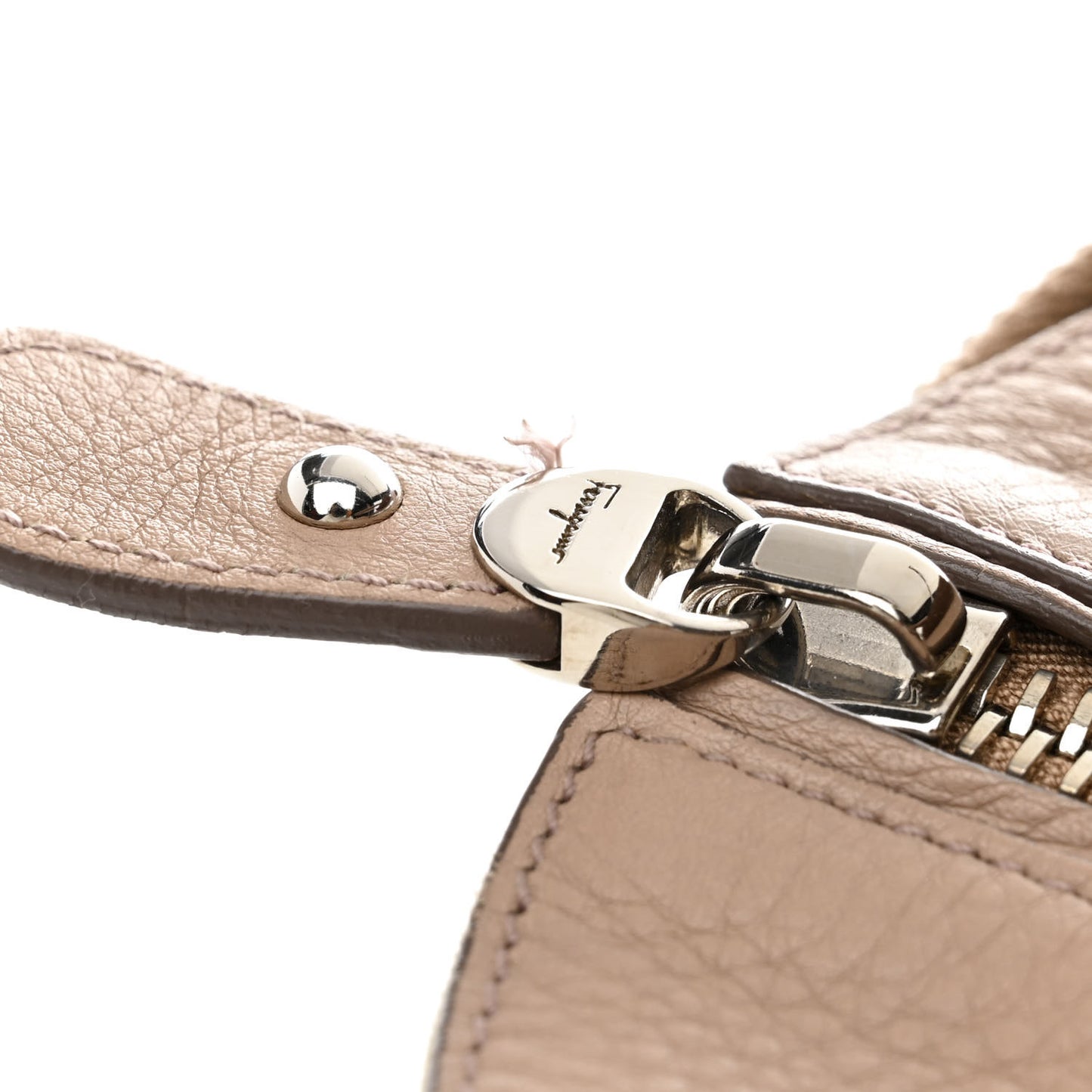 Calfskin Large Verve Double Zip Tote Beige