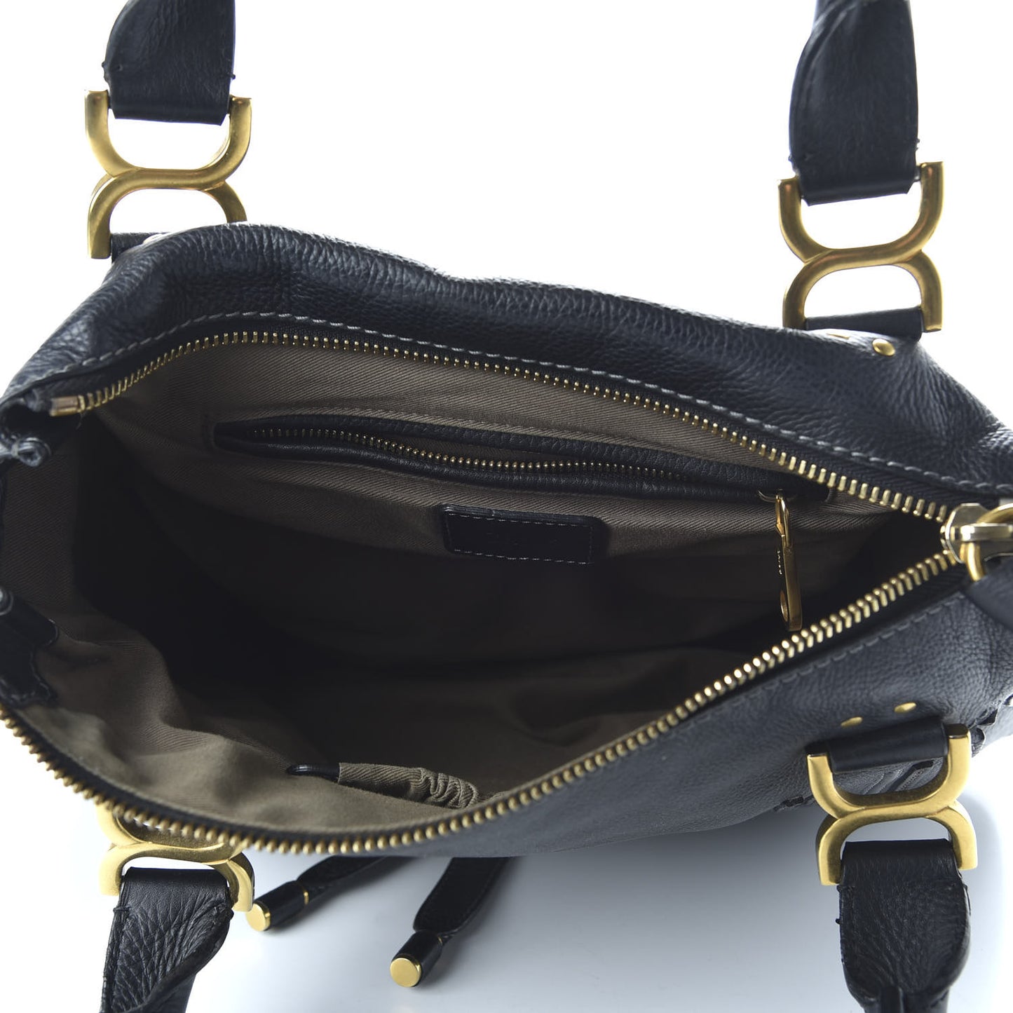 Calfskin Medium Marcie Satchel Black