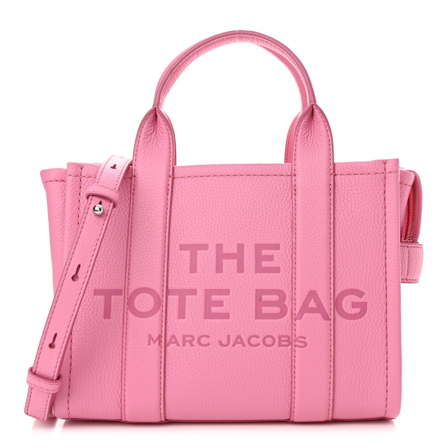 Marc Jacobs Grained Calfskin Small The Tote Bag Candy Pink 1 of 11