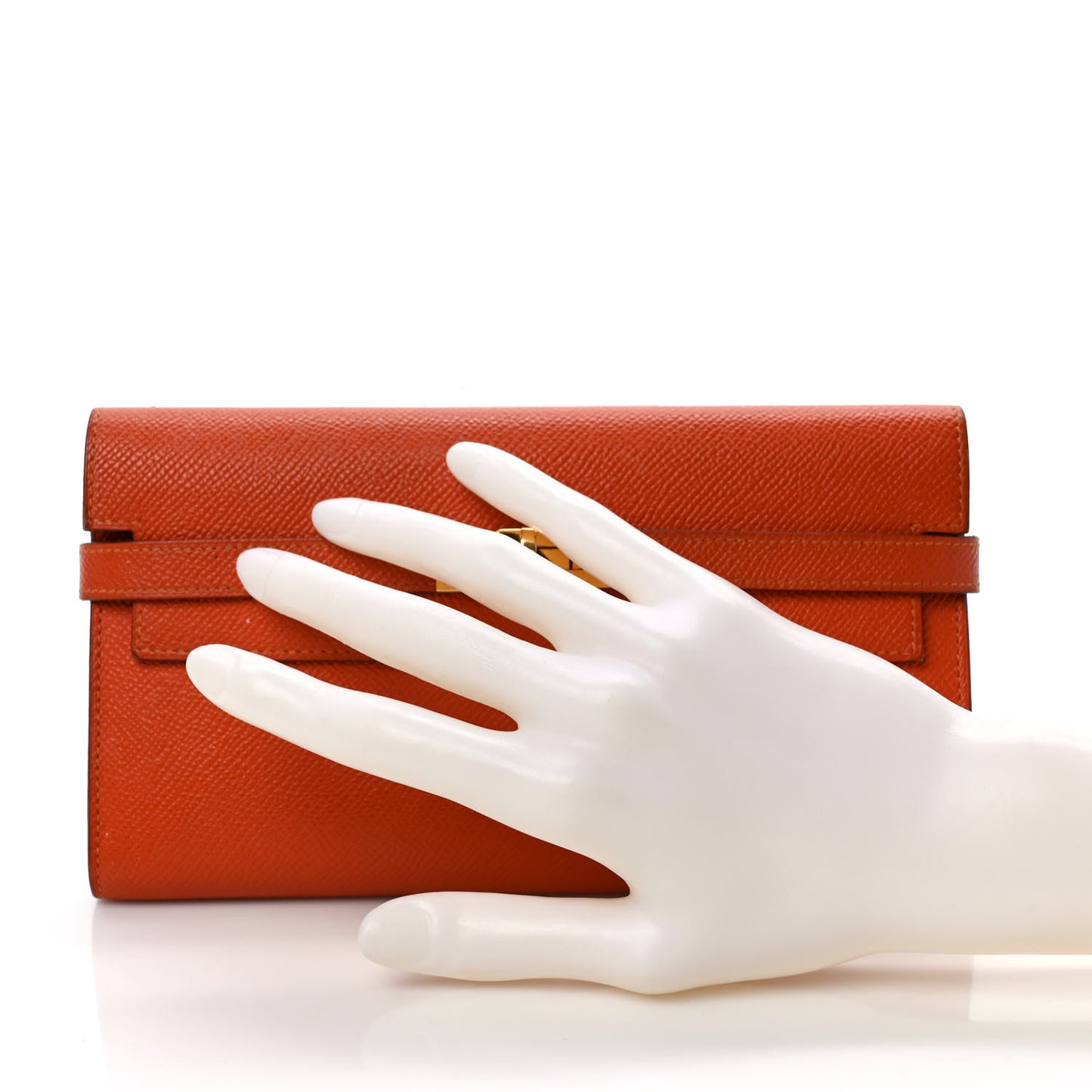 Epsom Kelly Longue Wallet Orange