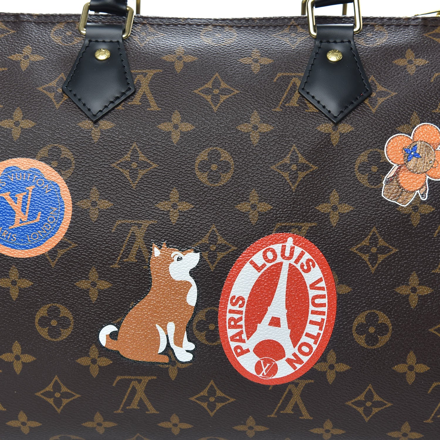 Louis Vuitton Monogram My World Tour Speedy Bandouliere 30 Black 10 of 10