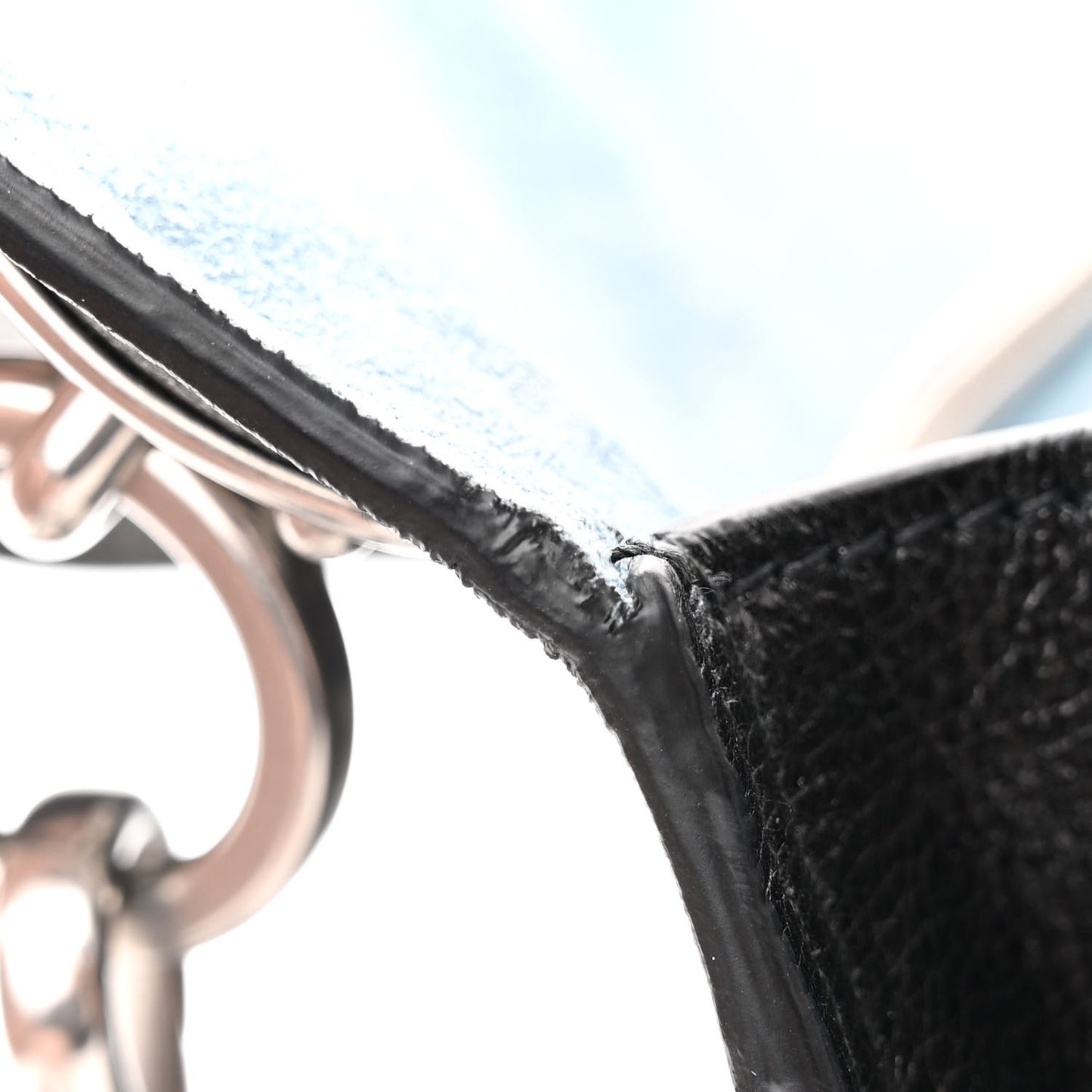 Glace Calfskin Large Soft Cahier Bag Black
