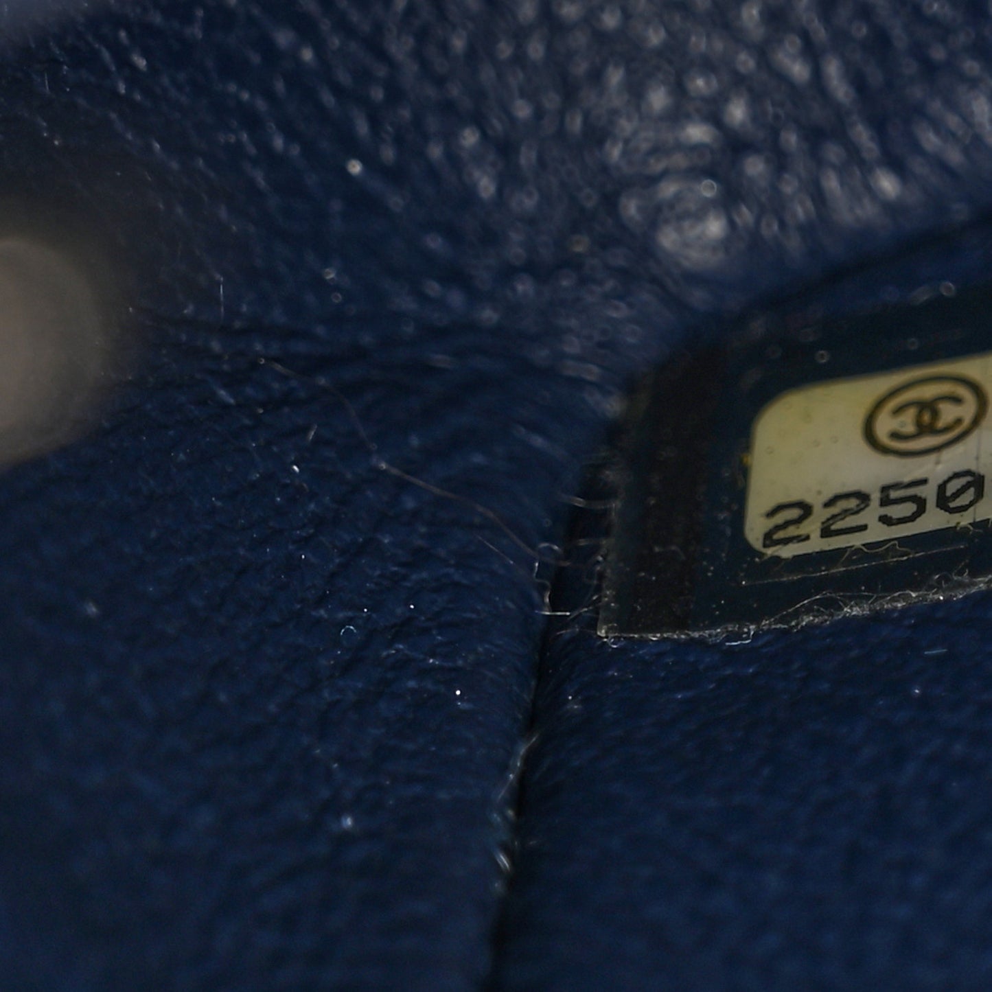 Lambskin Quilted Mini Square Flap Navy
