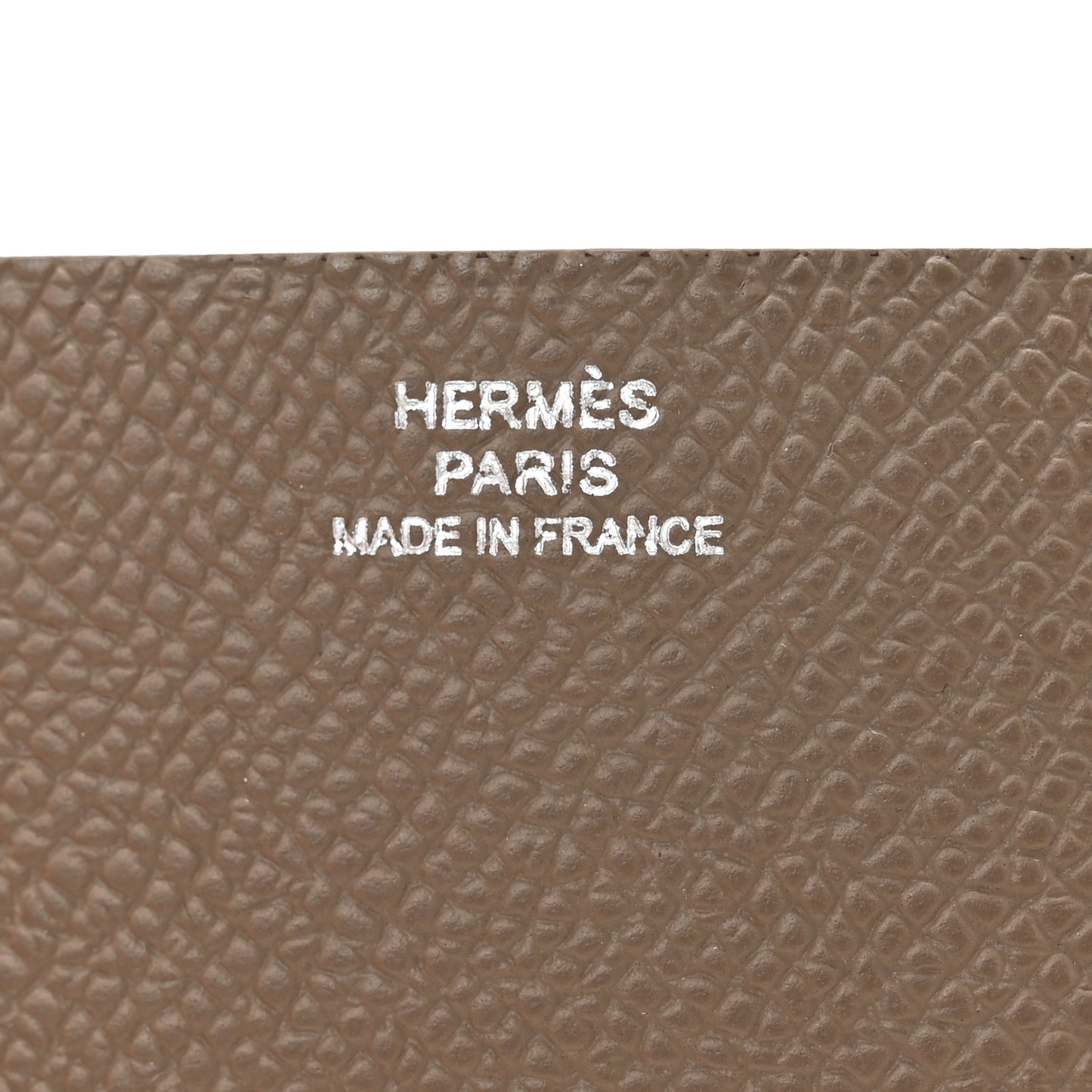 Epsom H Pocket Card Holder Etoupe