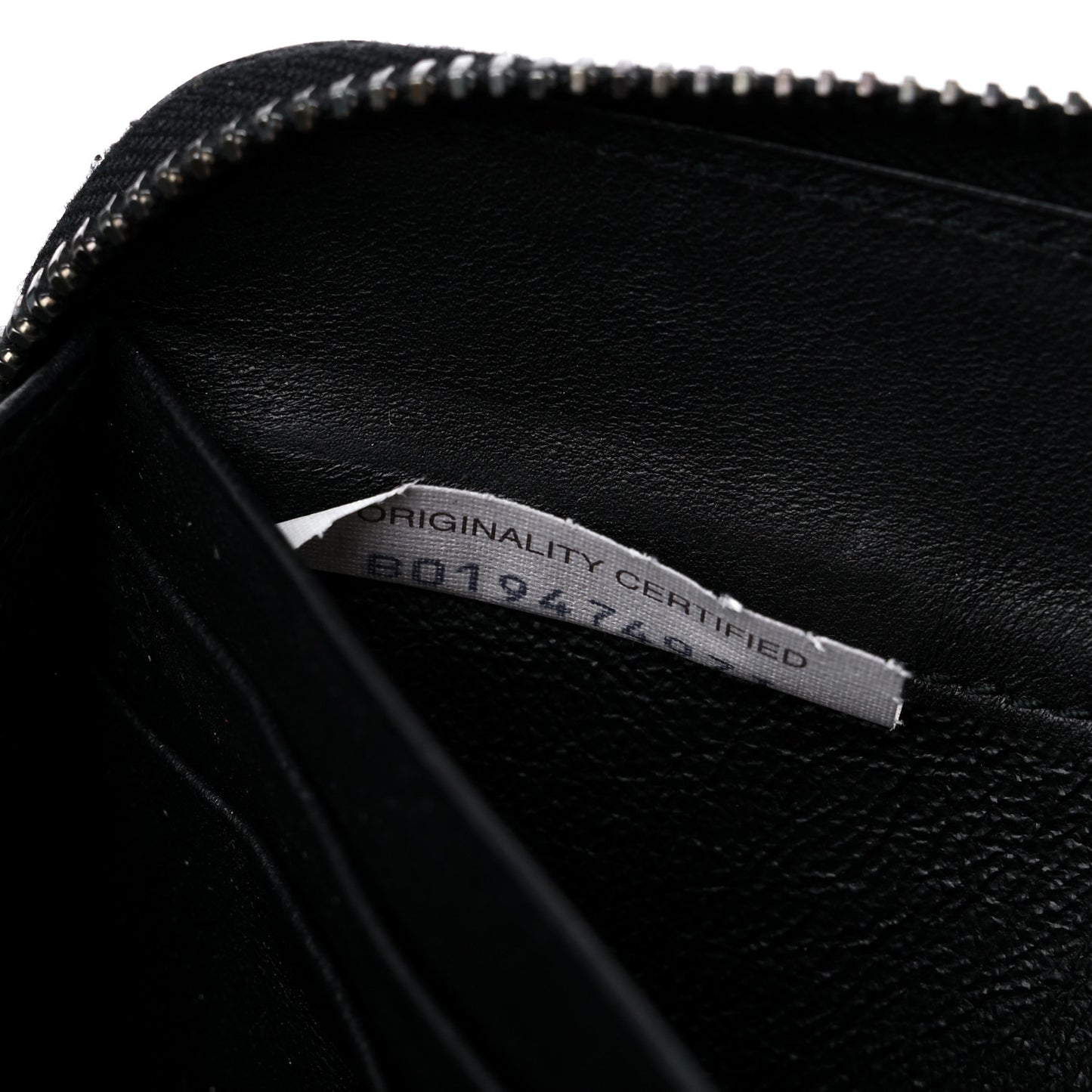 Nappa Intrecciato Zip Around Wallet Black