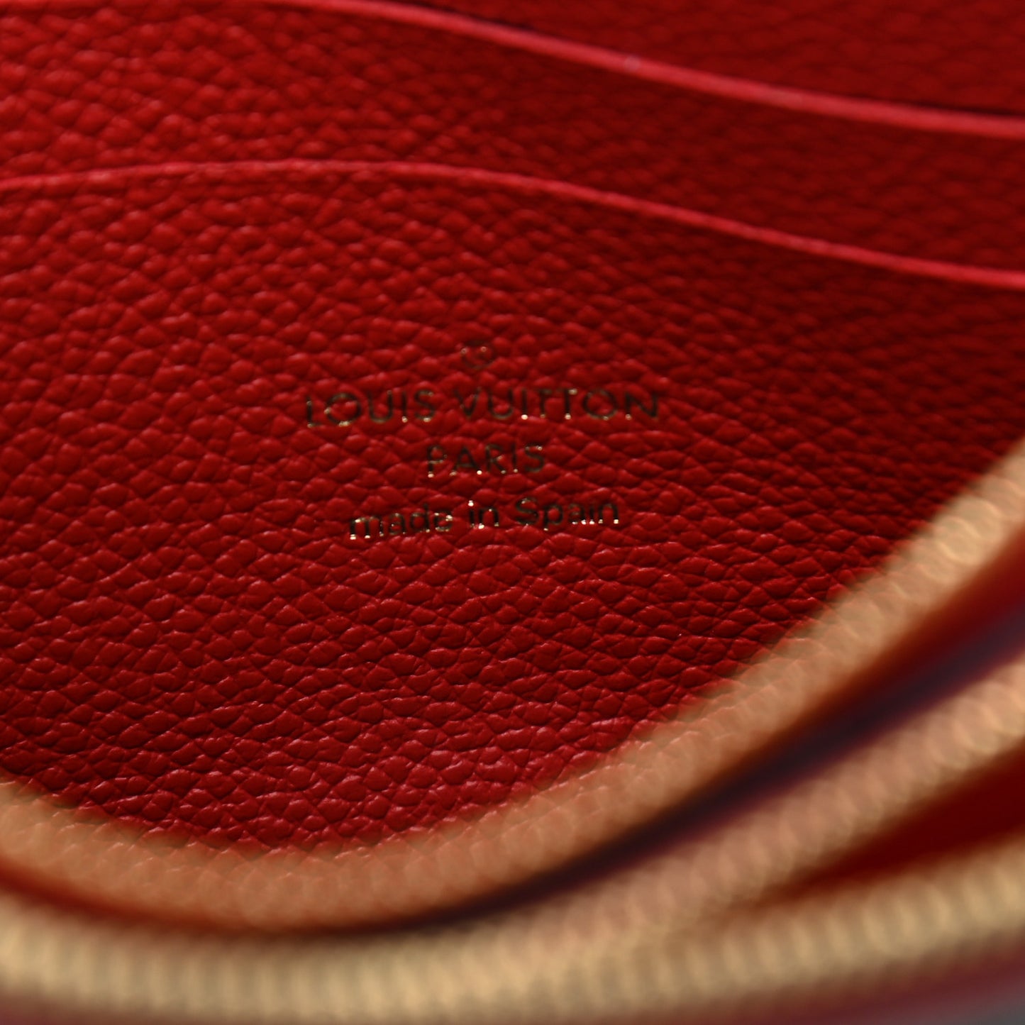 Empreinte Double Zip Pochette Marine Rouge