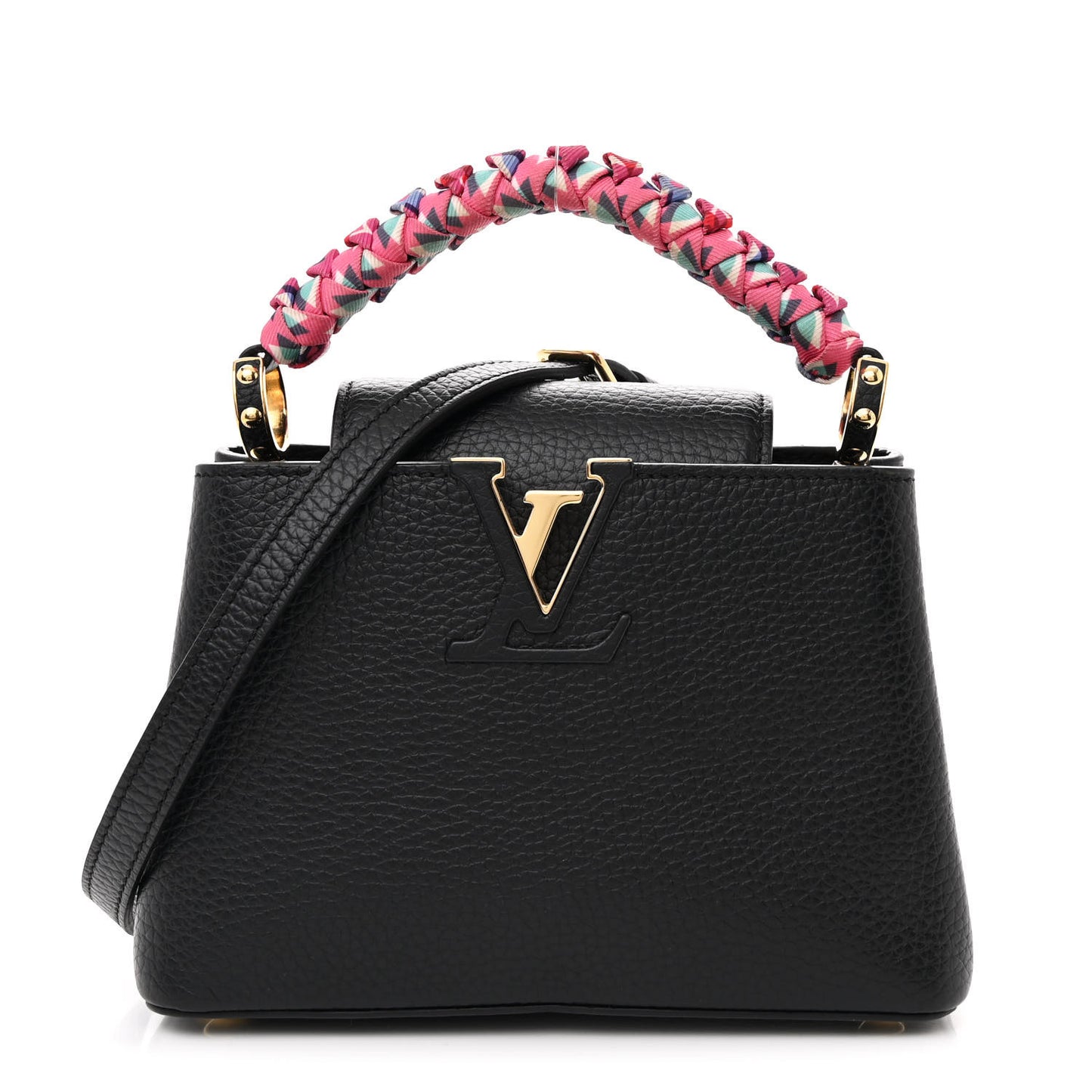Taurillon Braided Capucines Mini Black