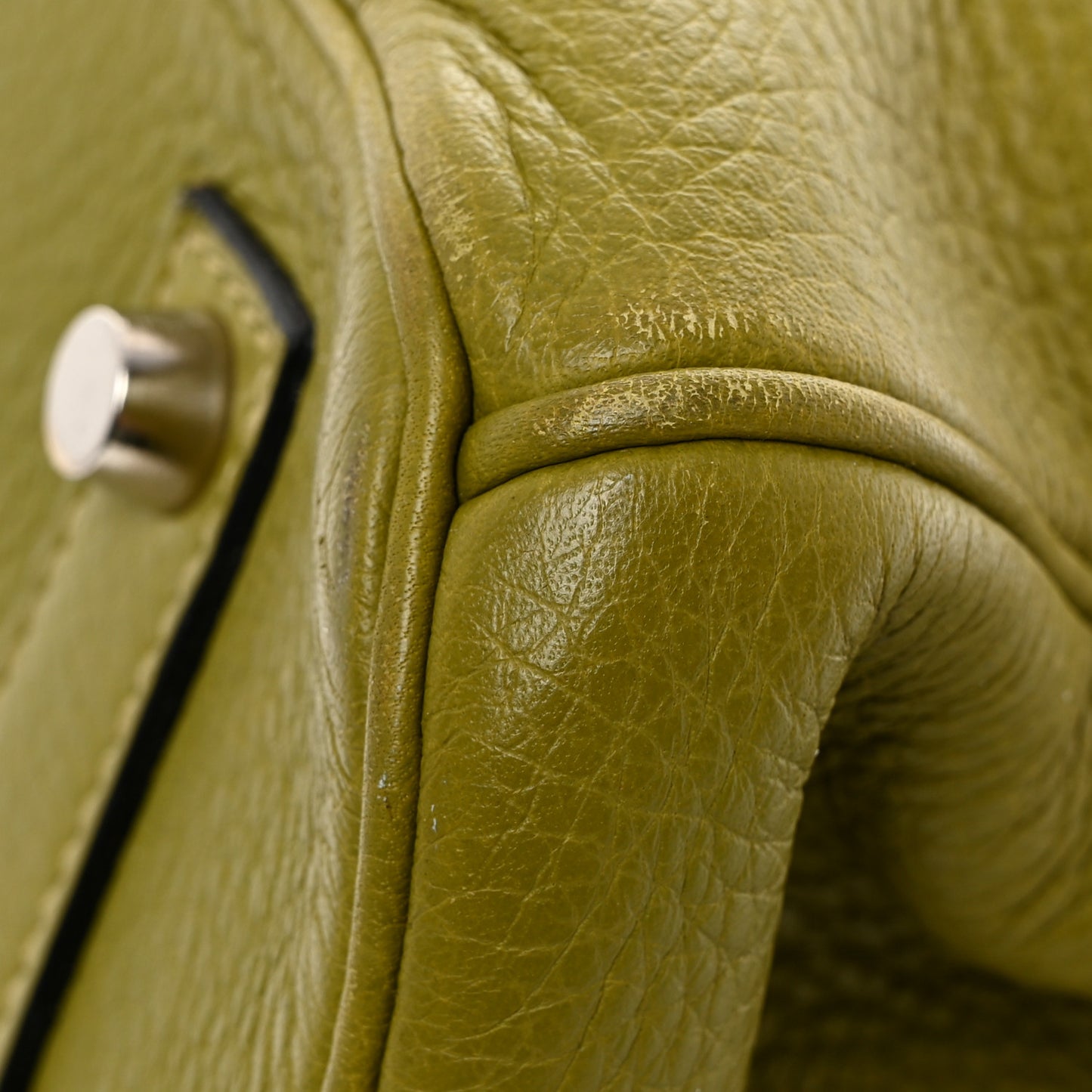 Taurillon Clemence Birkin 35 Vert Chartreuse
