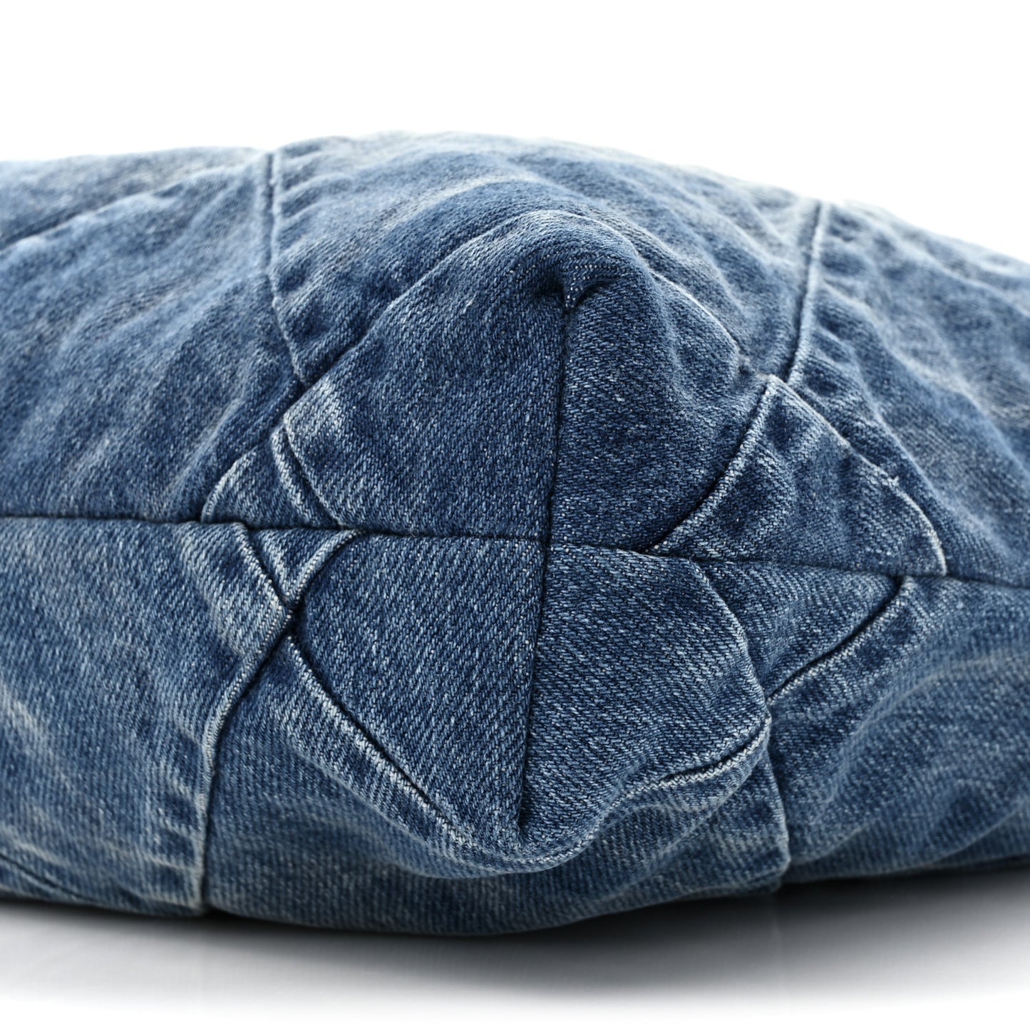 Denim Quilted Small Chanel 22 Blue