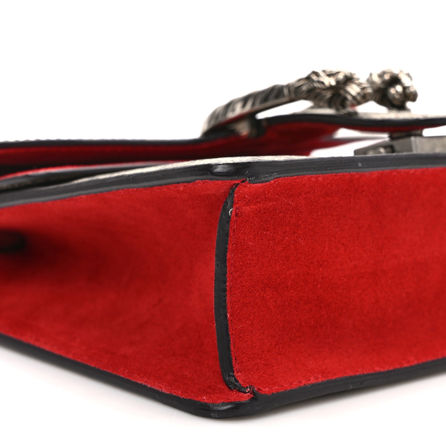 GG Supreme Monogram Mini Dionysus Shoulder Bag Hibiscus Red