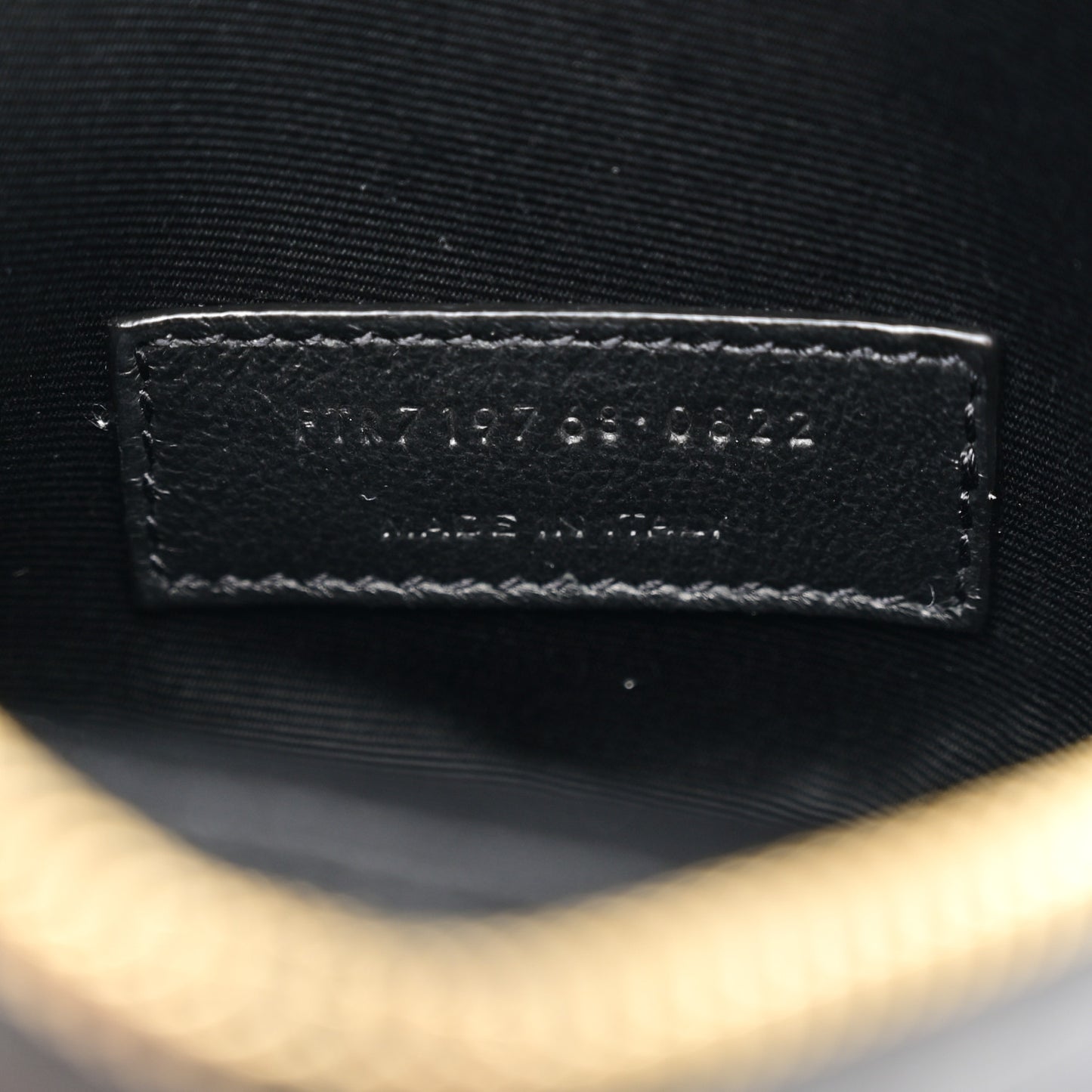 Patent Crocodile Embossed Round Belt Bag Black