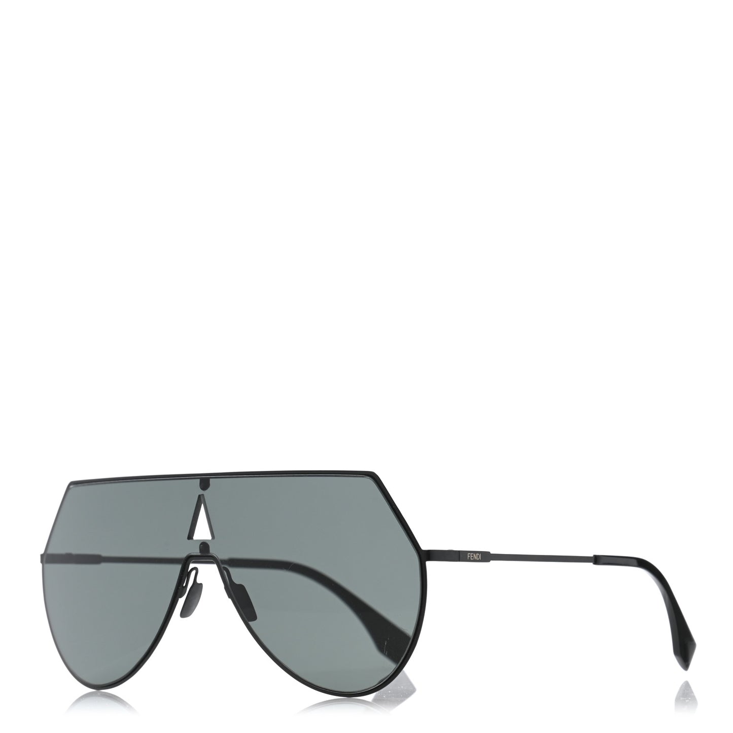 Metal Mirrored Eyeline Sunglasses FF 0193/S Black