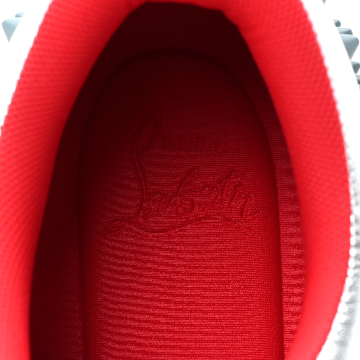 Christian Louboutin Calfskin Suede Laminated Nappa Spike Mens Astroloubi Low Top Sneakers 43.5 Titan Supernova 7 of 9