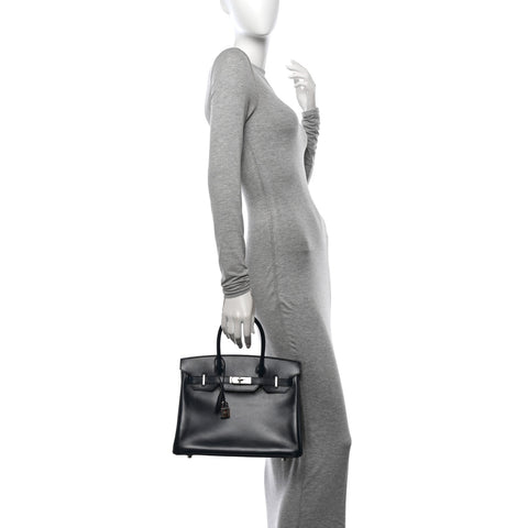 Box Birkin 30 Bleu De Prusse