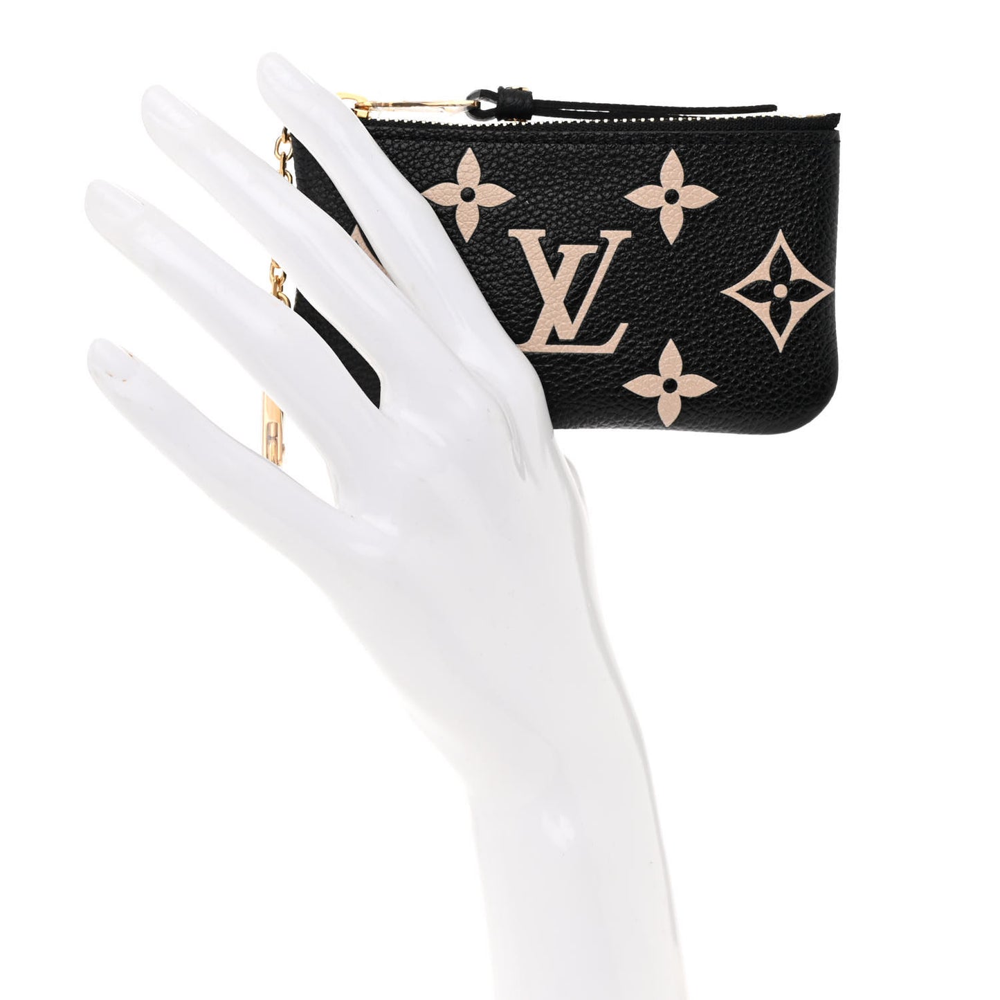 Empreinte Monogram Giant Key Pouch Black Beige