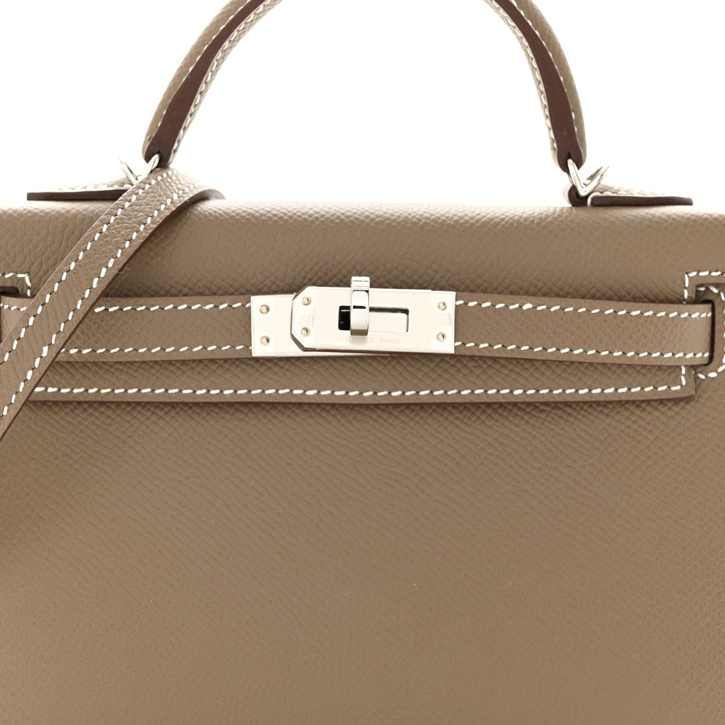 Epsom Mini Kelly Sellier 20 Etoupe