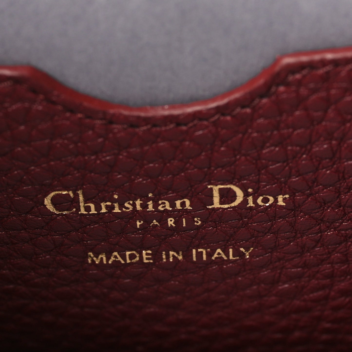 Grained Calfskin Large Bobby Flap Red Bricks